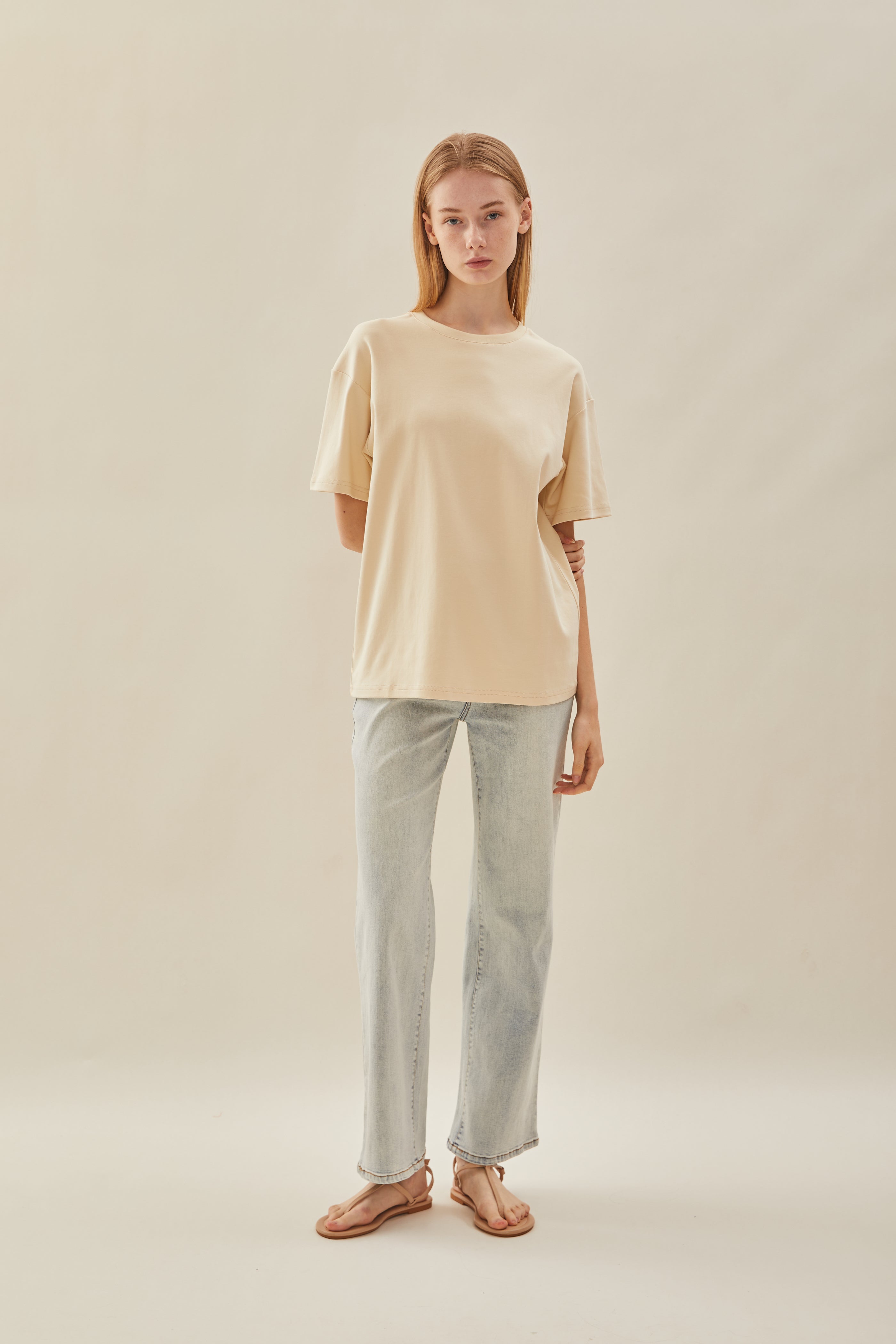 Oversized Tee in Bone (N°.06)