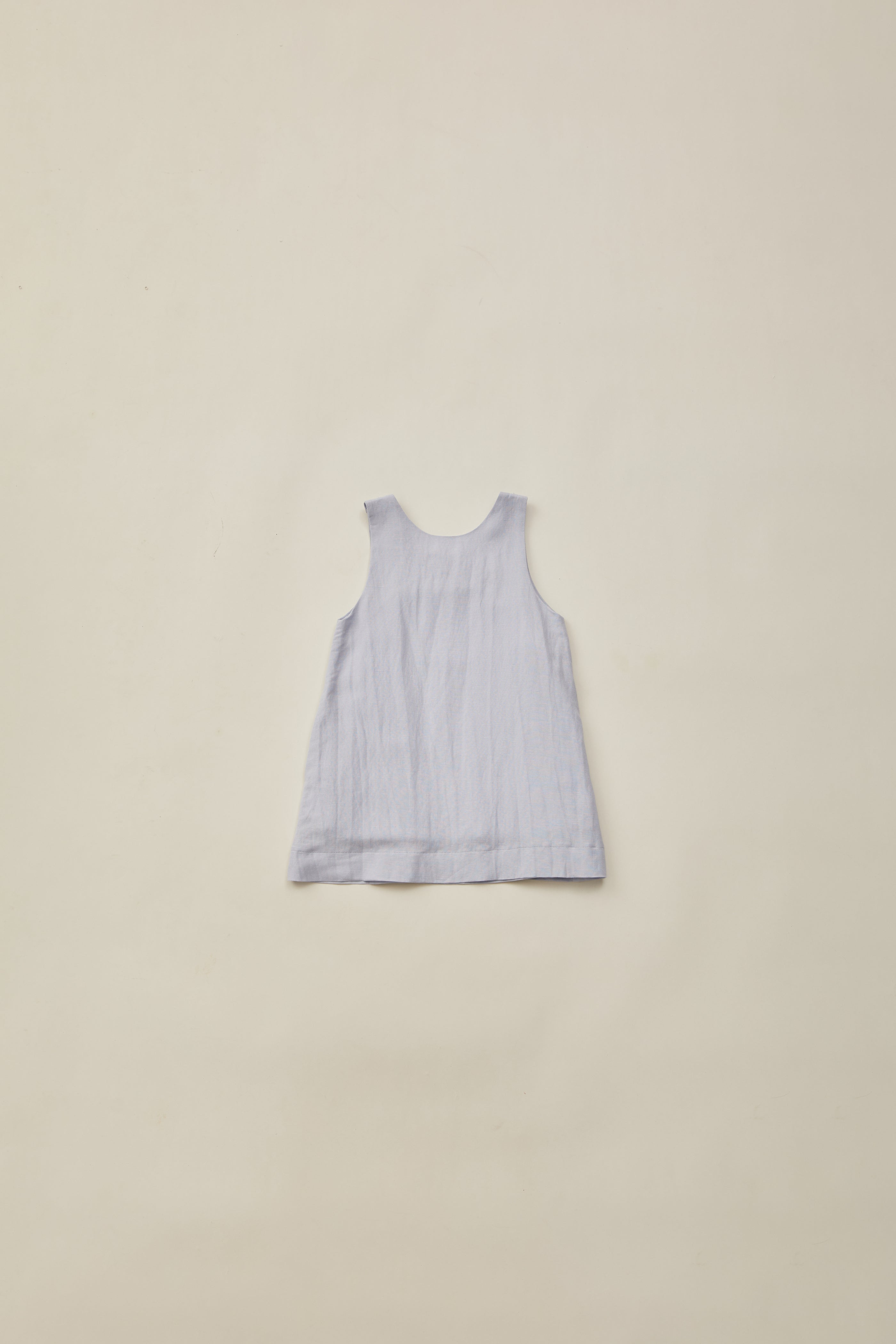 Mini Sleeveless A-Line Dress in Mist Blue