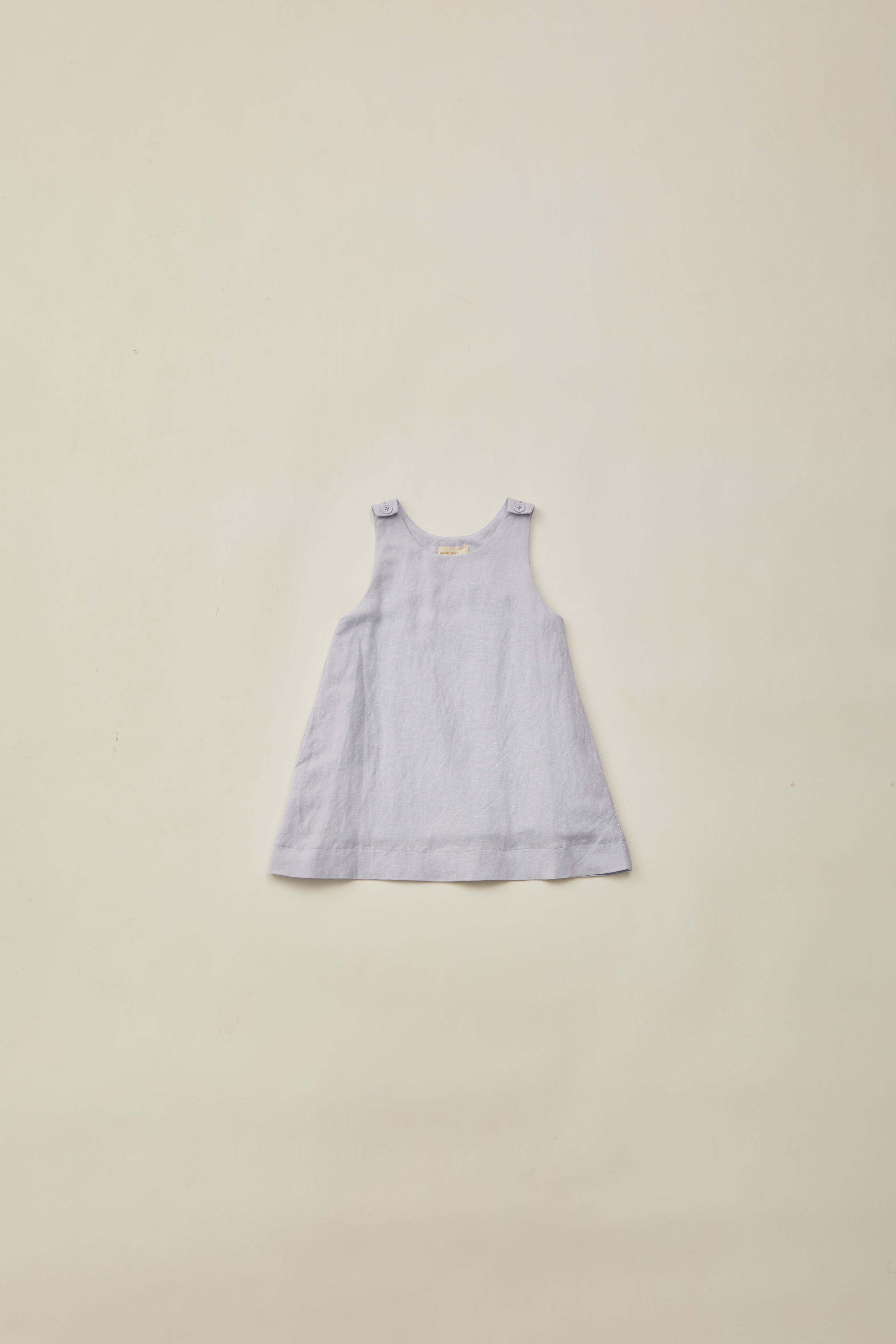 Mini Sleeveless A-Line Dress in Mist Blue