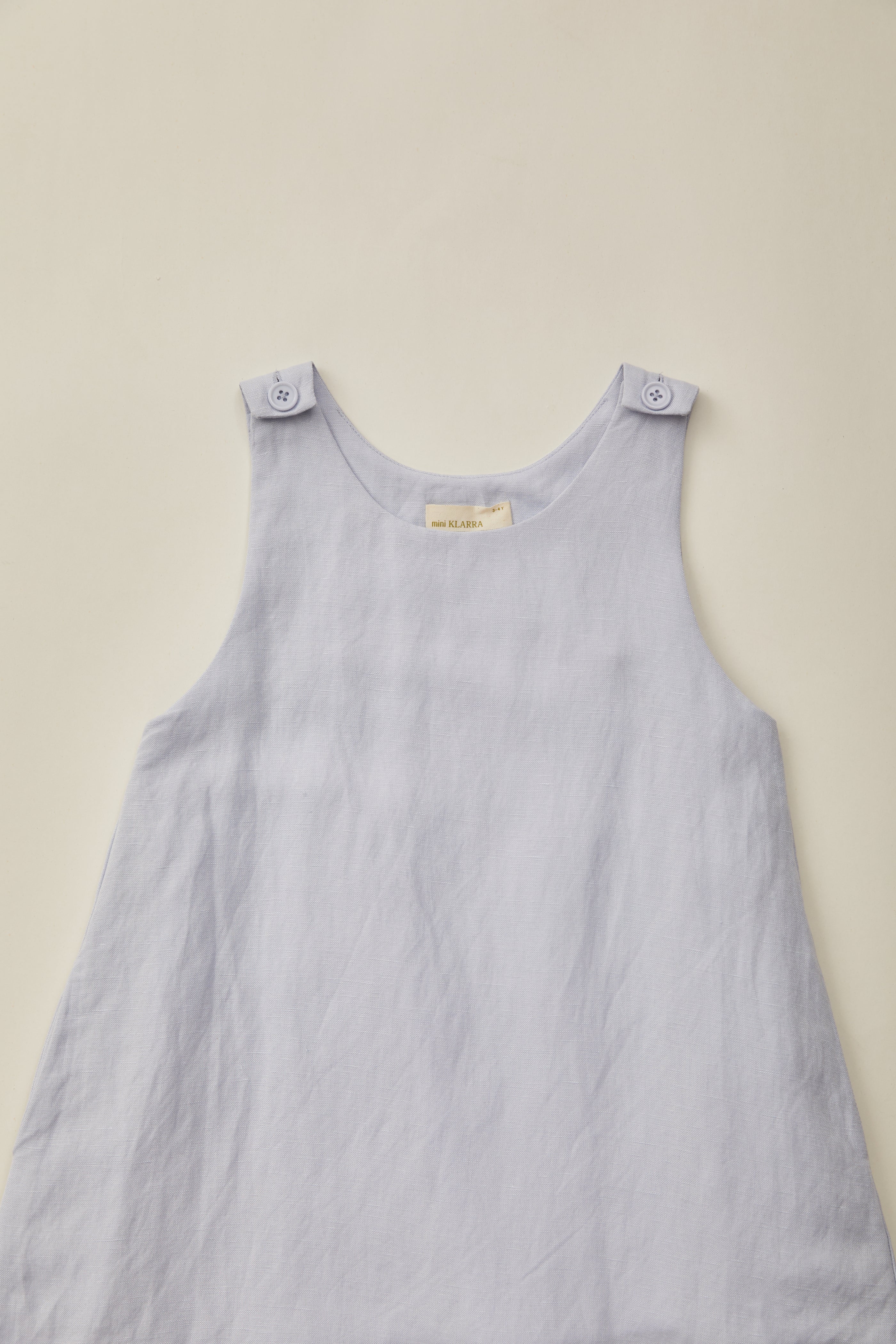 Mini Sleeveless A-Line Dress in Mist Blue