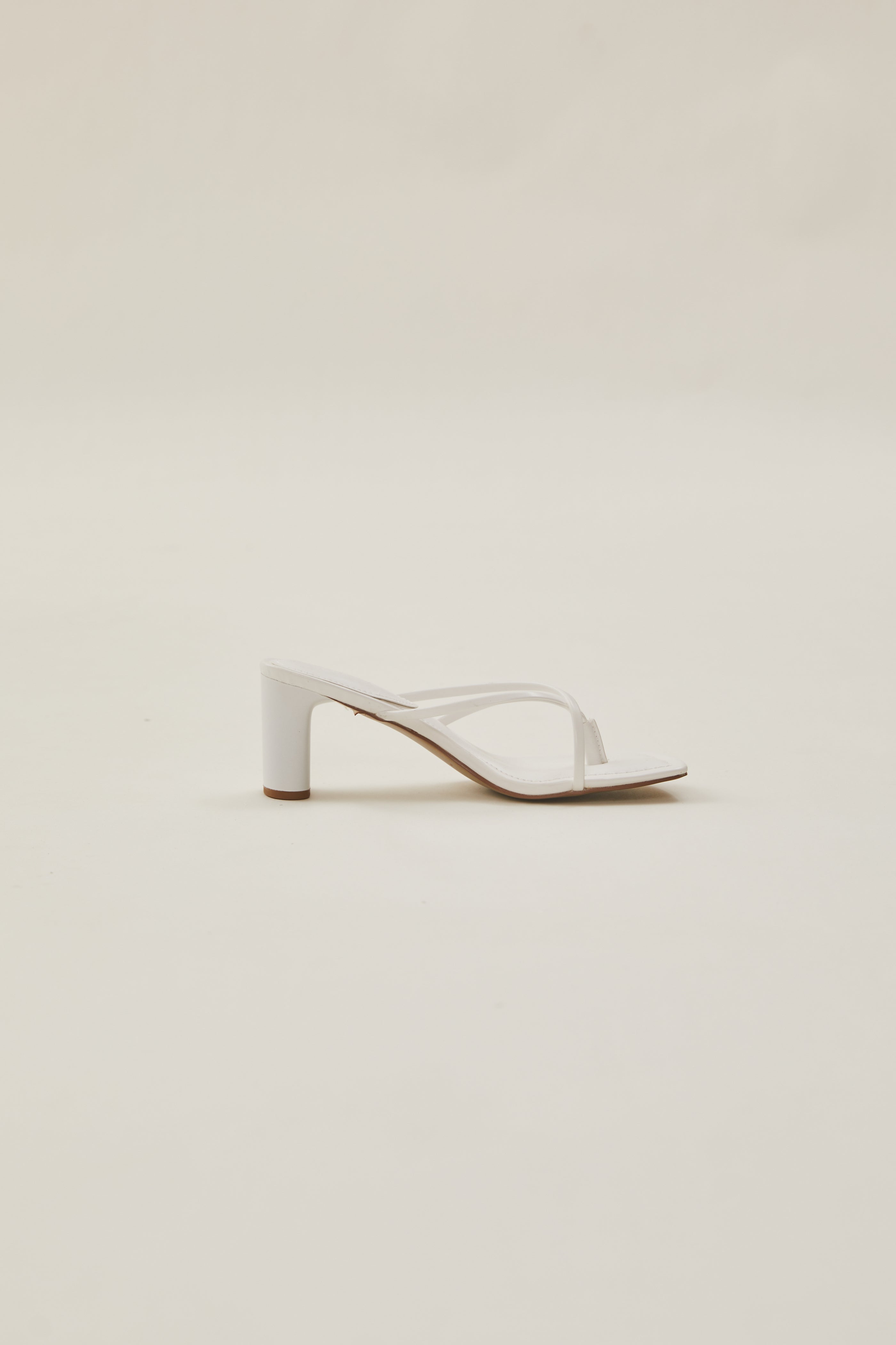 Louie Criss Cross Heels in White