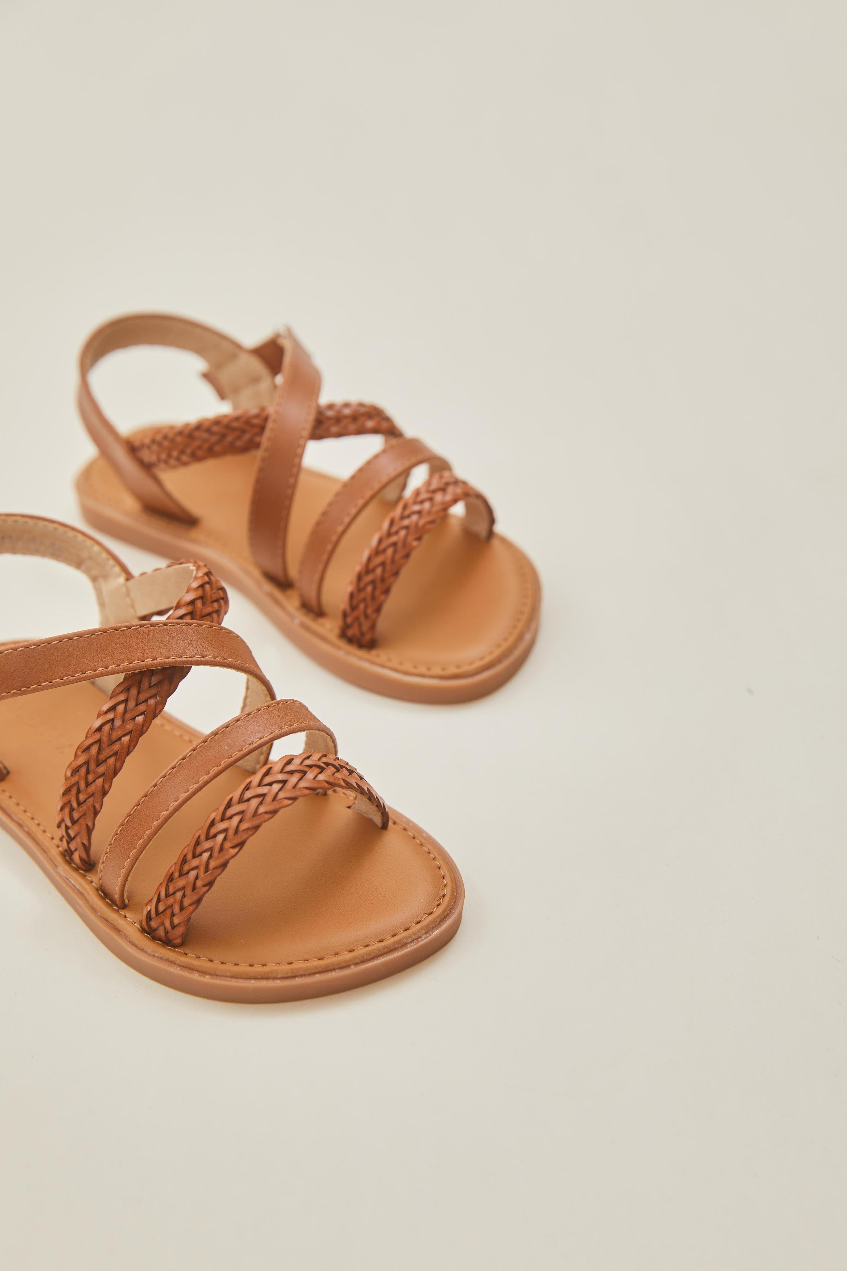 Mini Carl Sandals in Camel