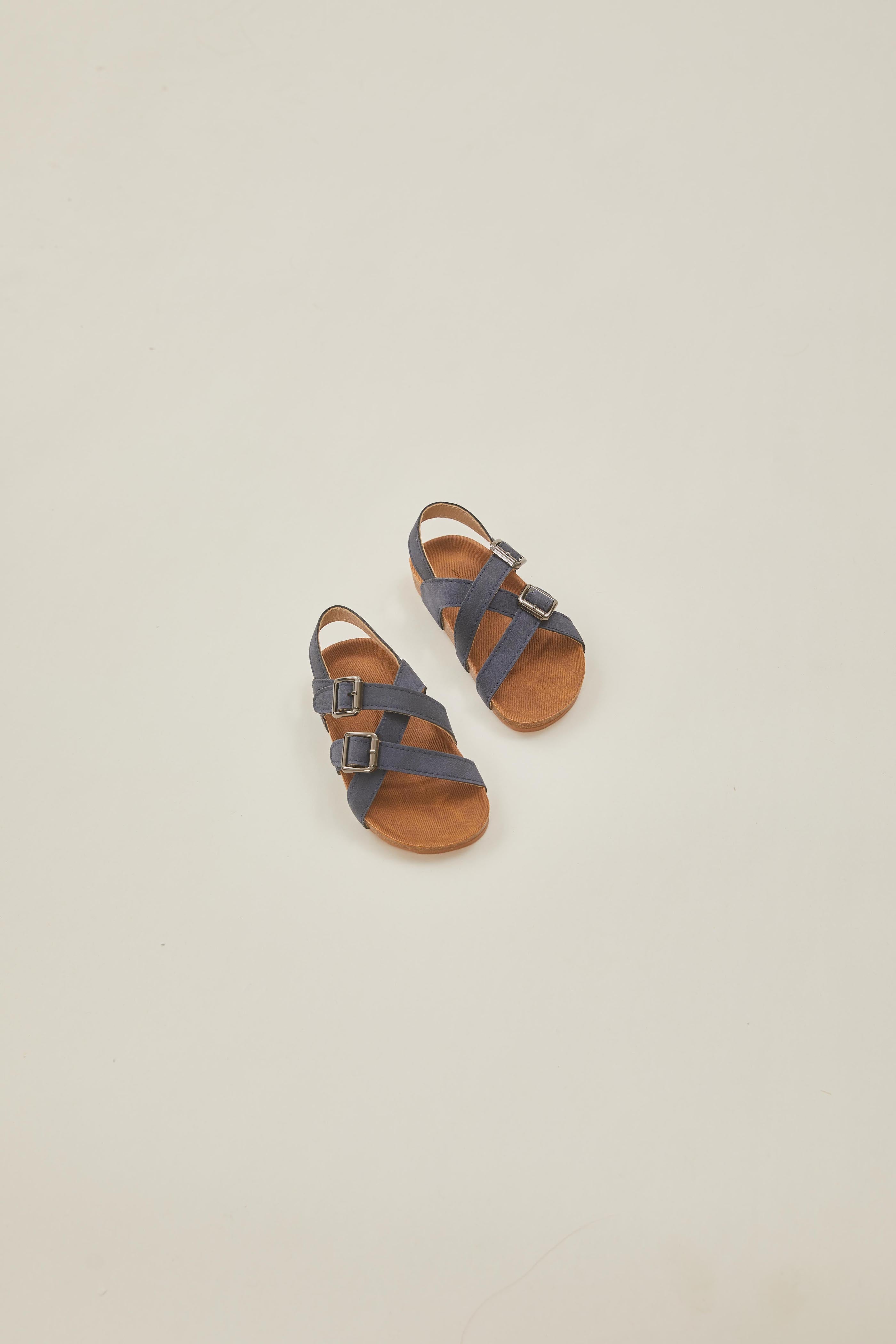 Mini Dan Sandals in Navy