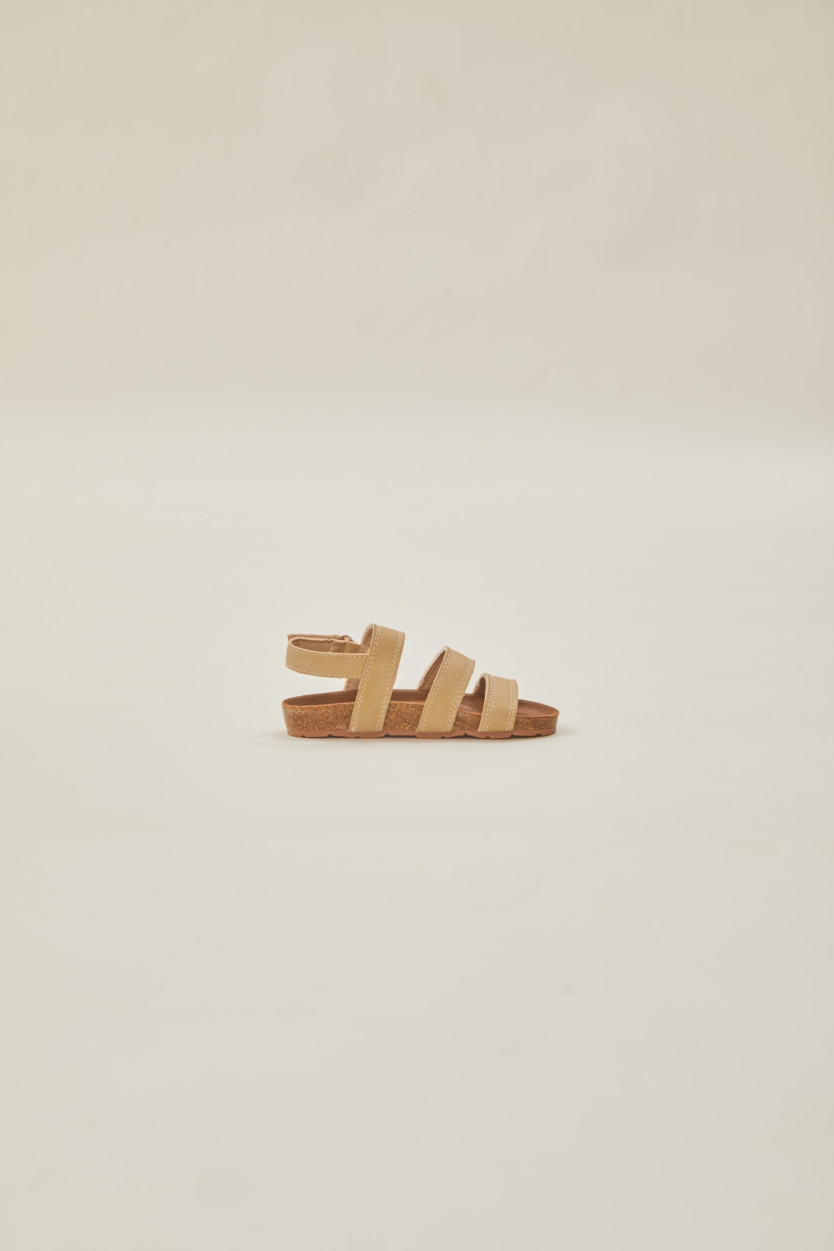 Mini Tevy Strap Sandals in Beige