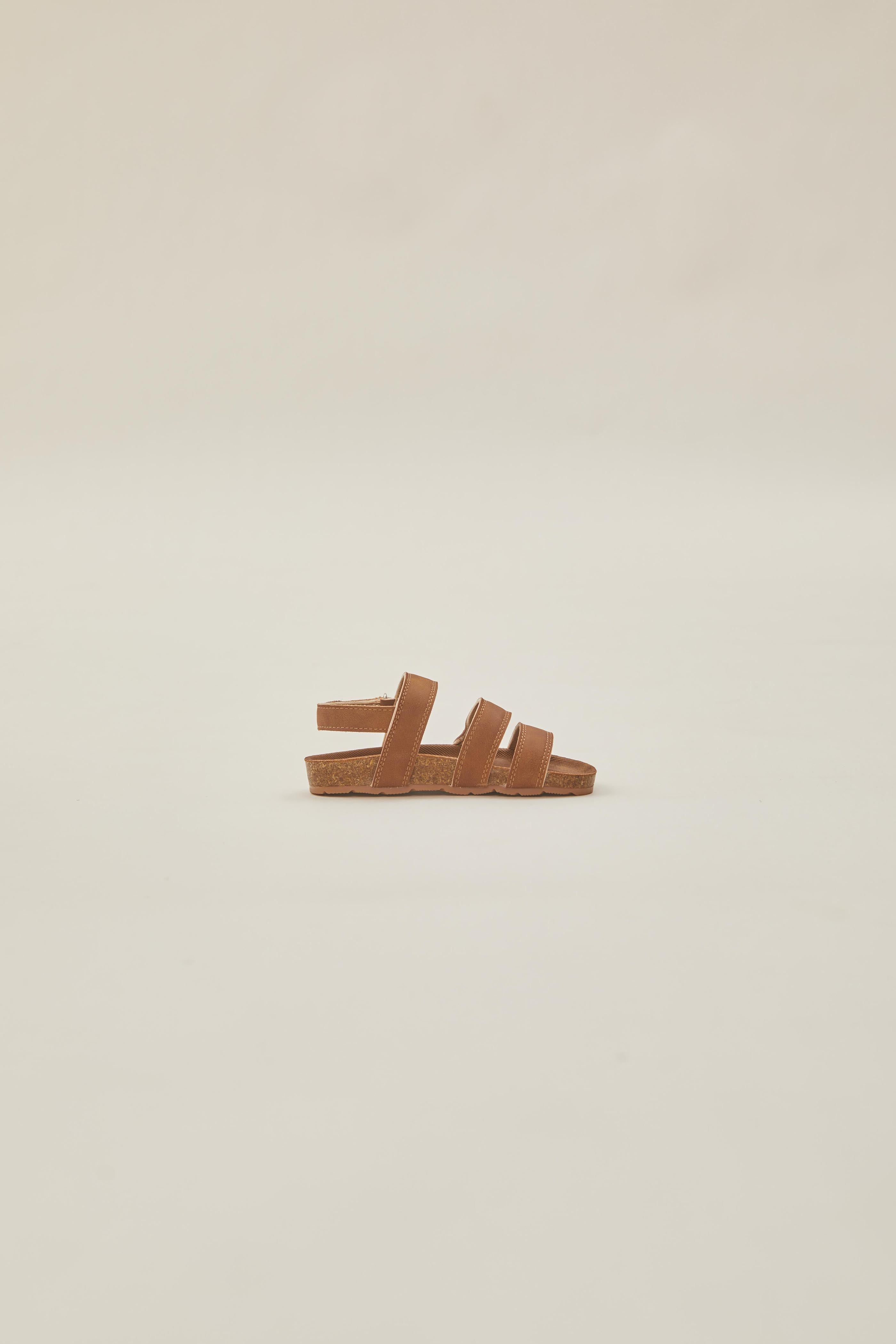 Mini Tevy Strap Sandals in Sand