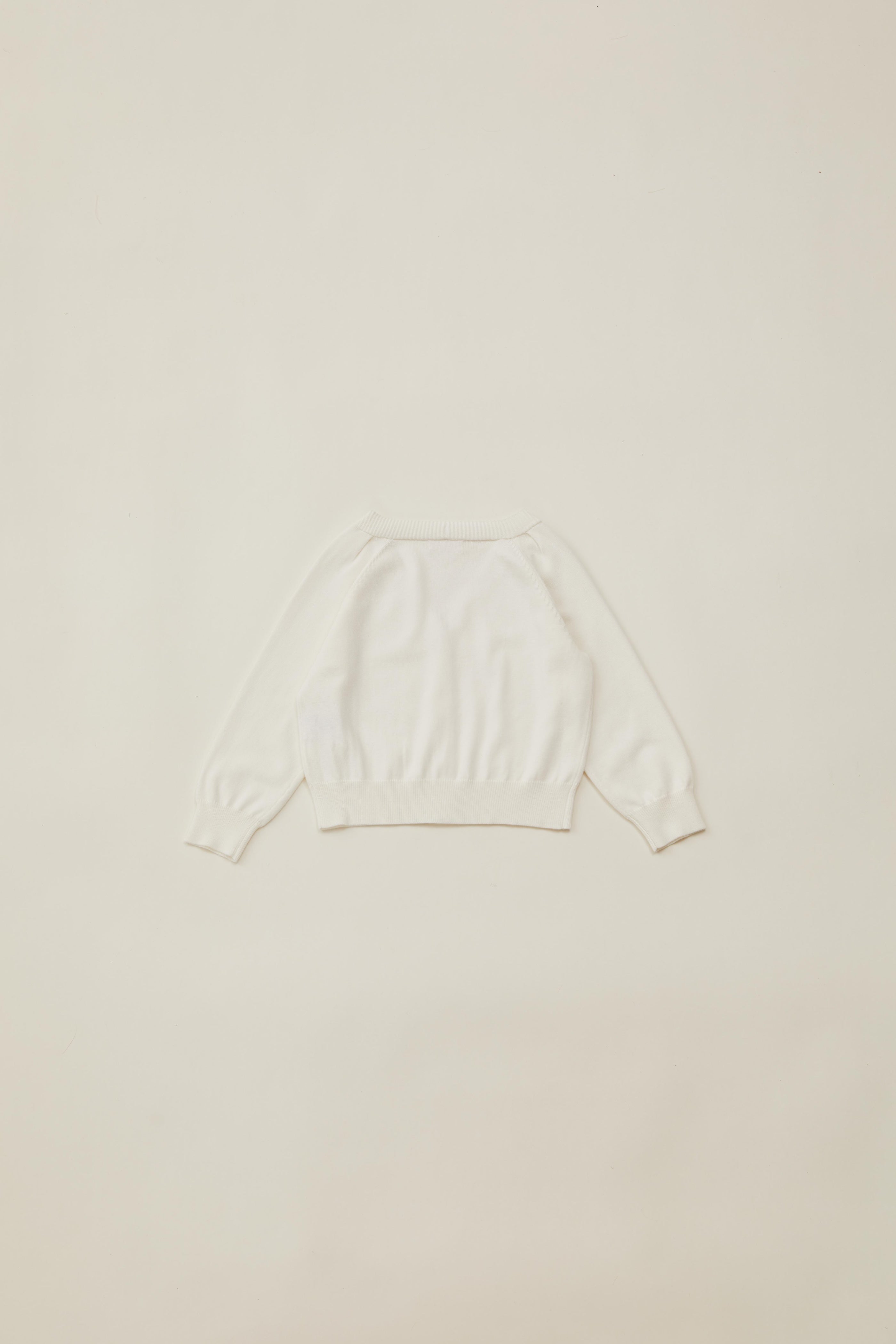 Mini Knitted Cardigan in Milk