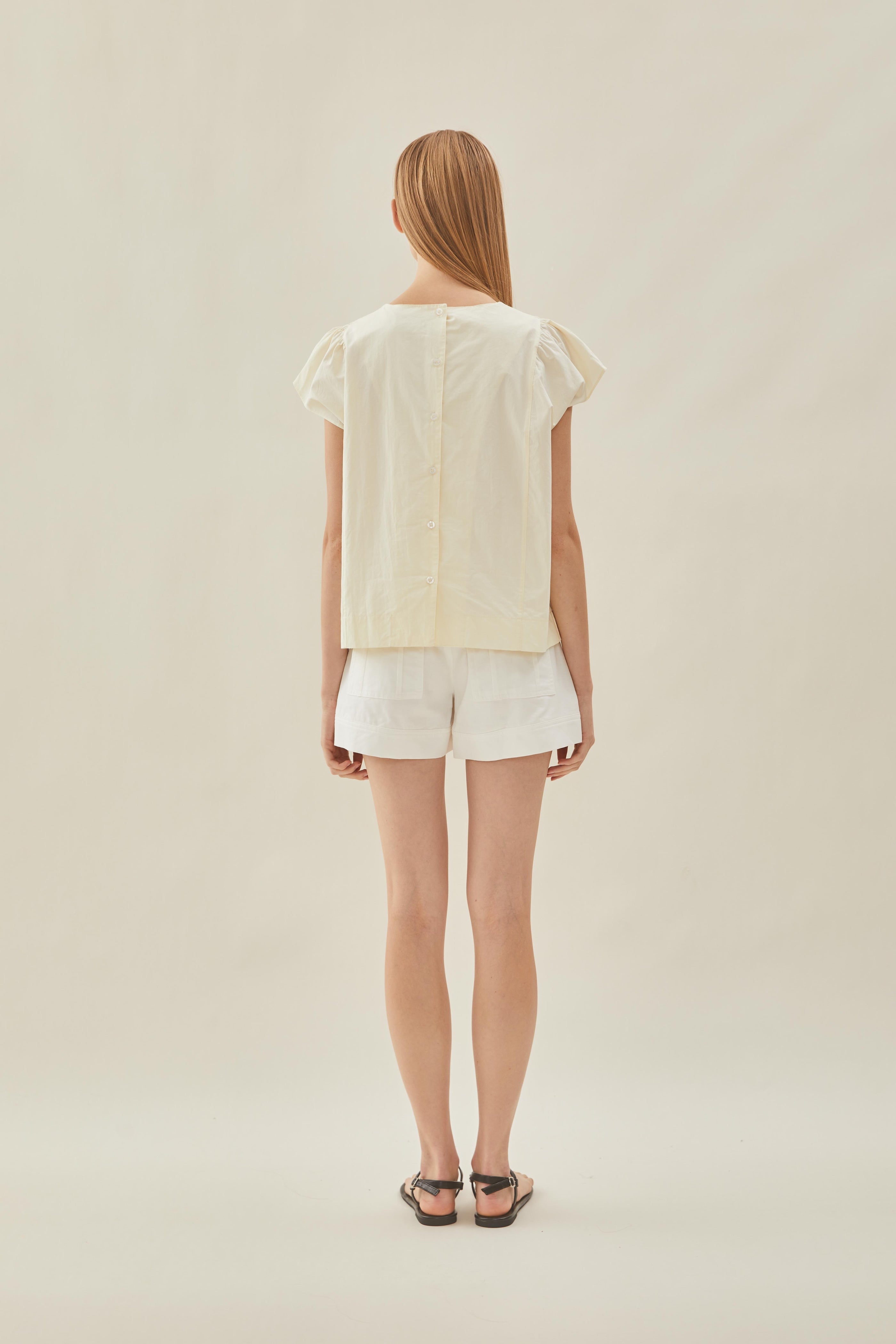 Button Back Top in Souffle