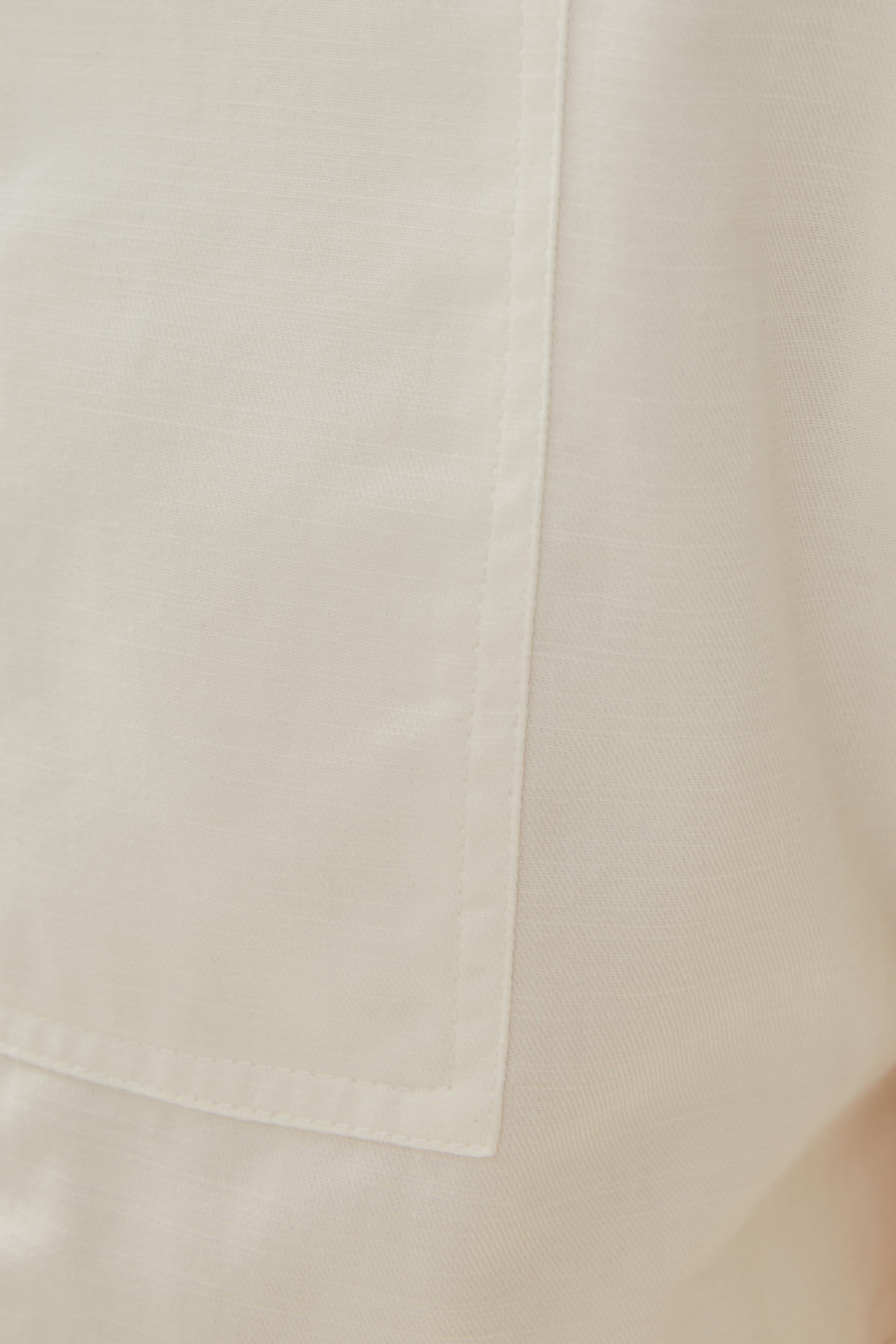 Cotton Flared Shorts in White