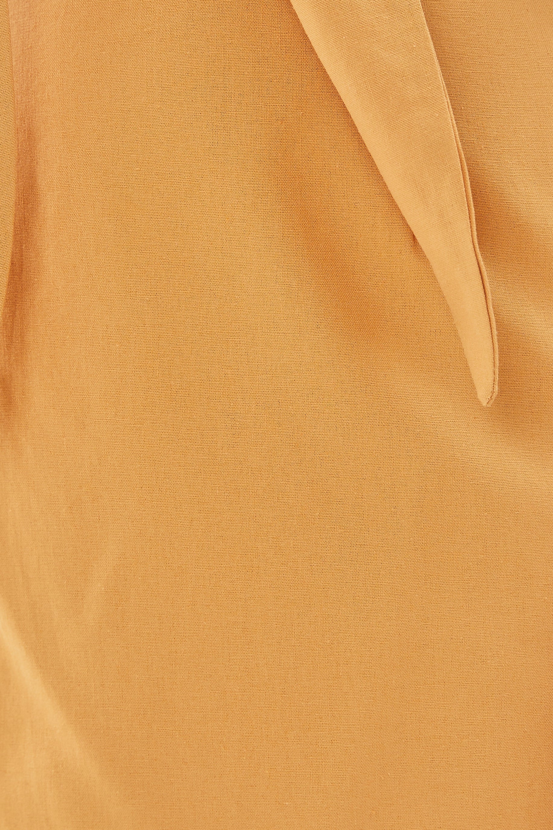 Linen Straight Skirt in Sunset