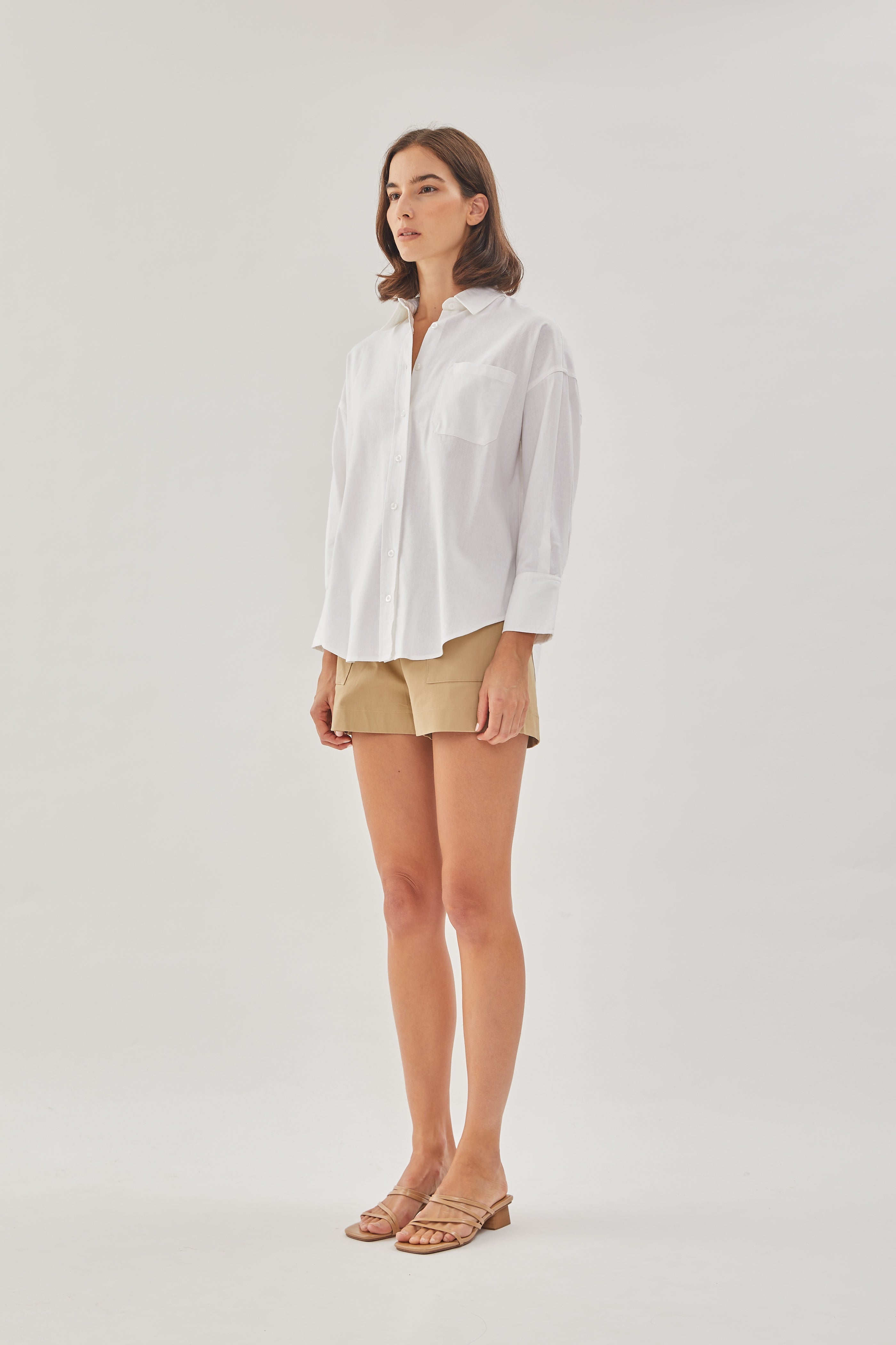 Classic Linen Shirt in White