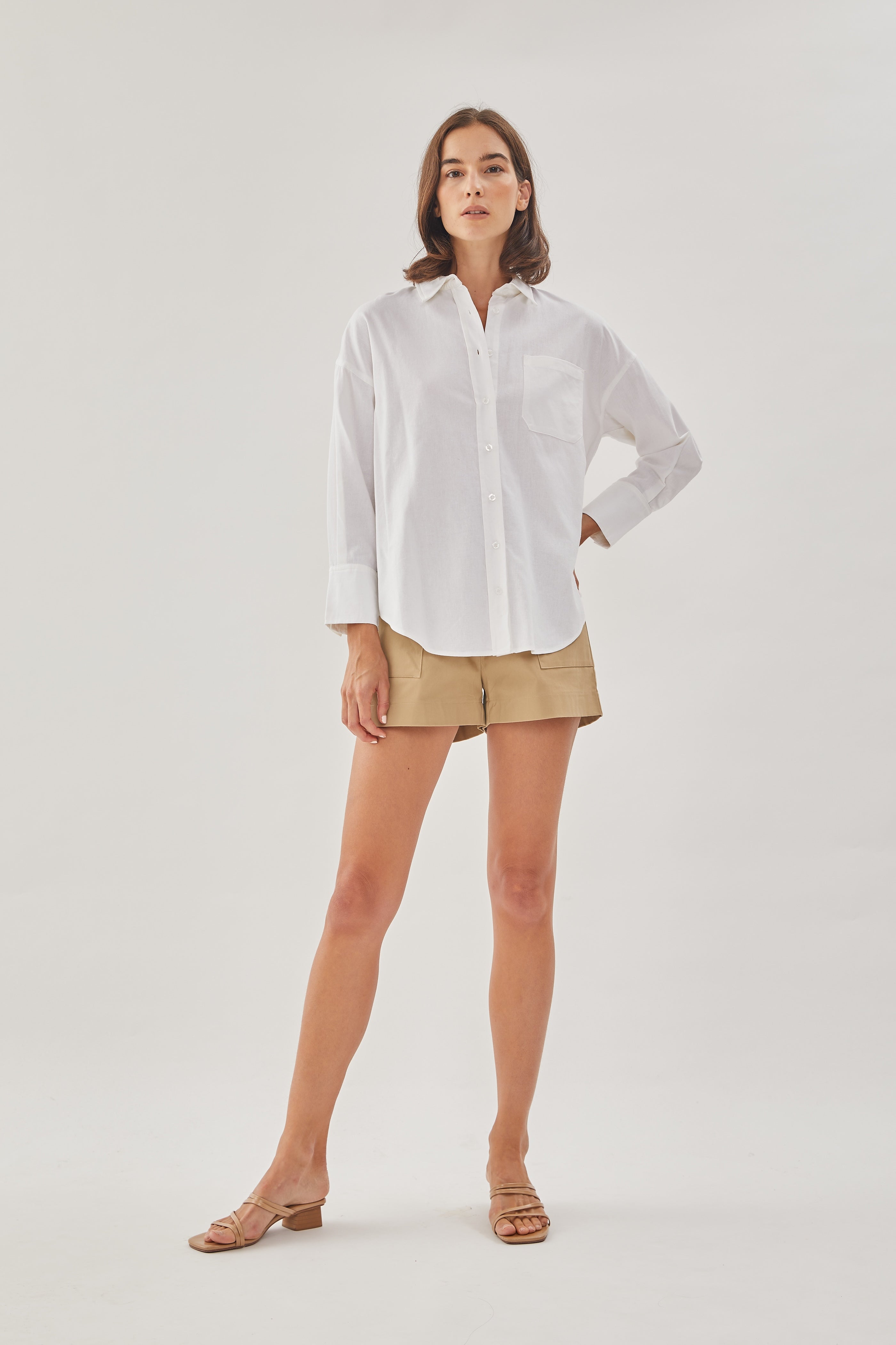 Classic Linen Shirt in White