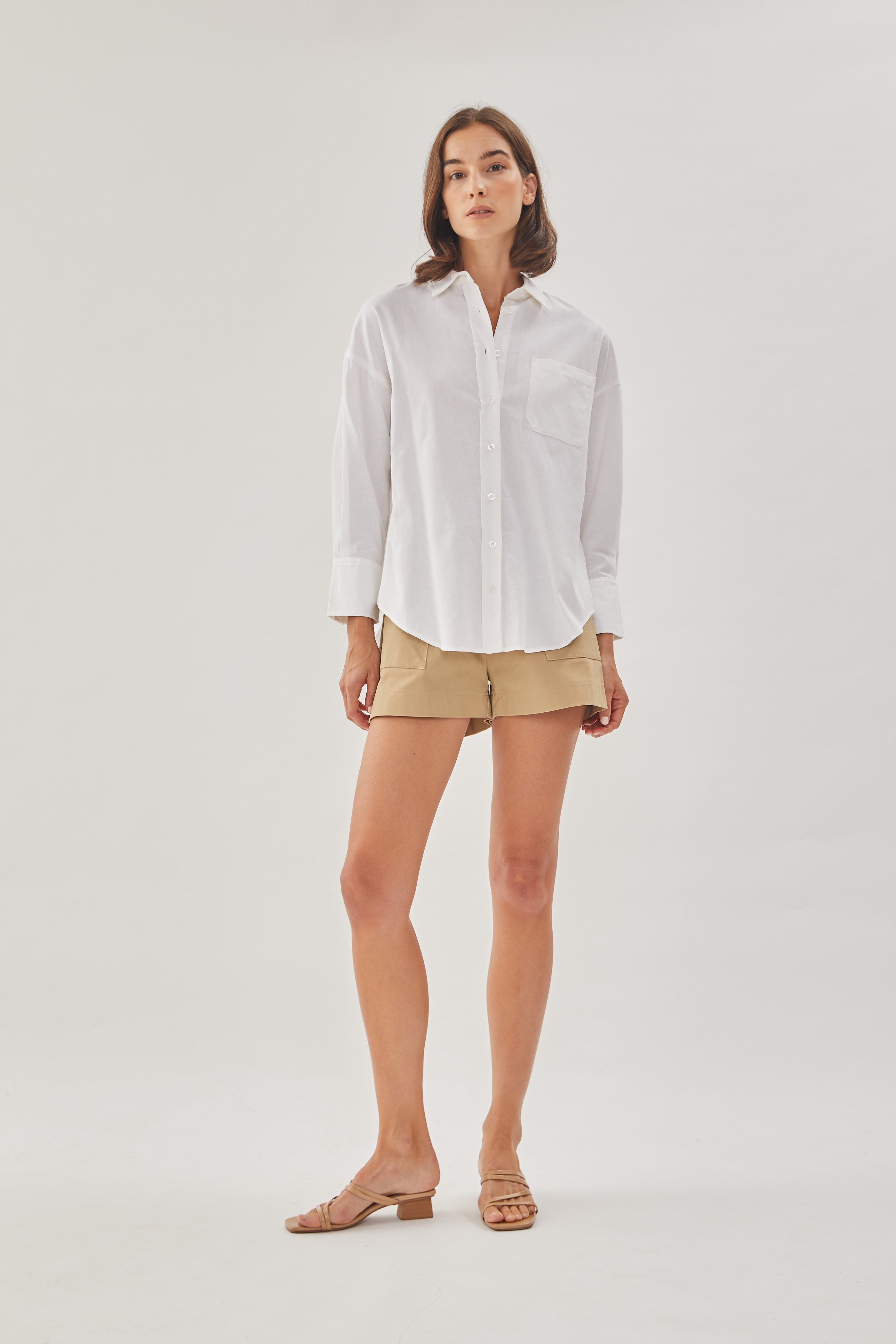 Classic Linen Shirt in White