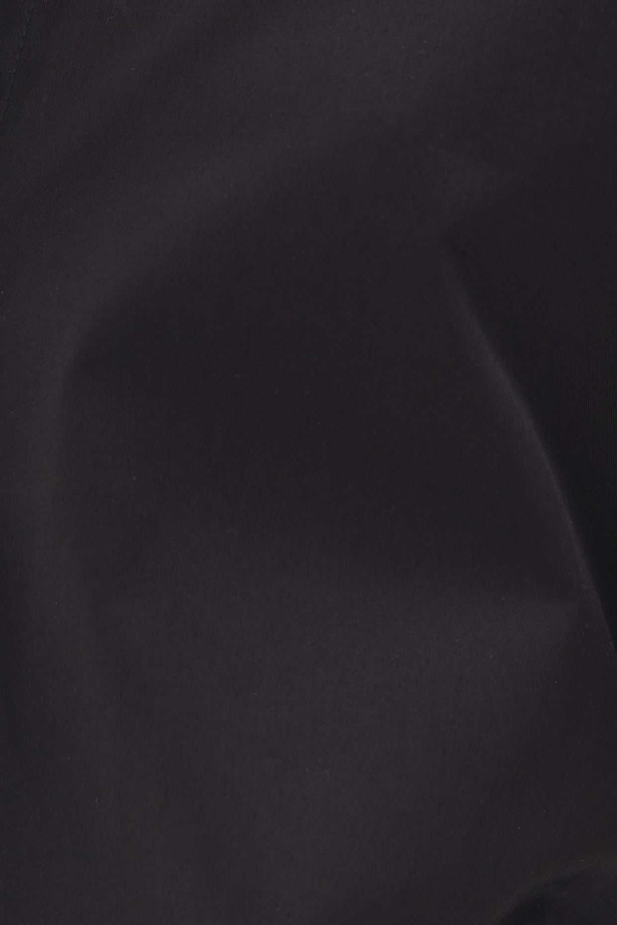 Cotton Shirt Dress in Black