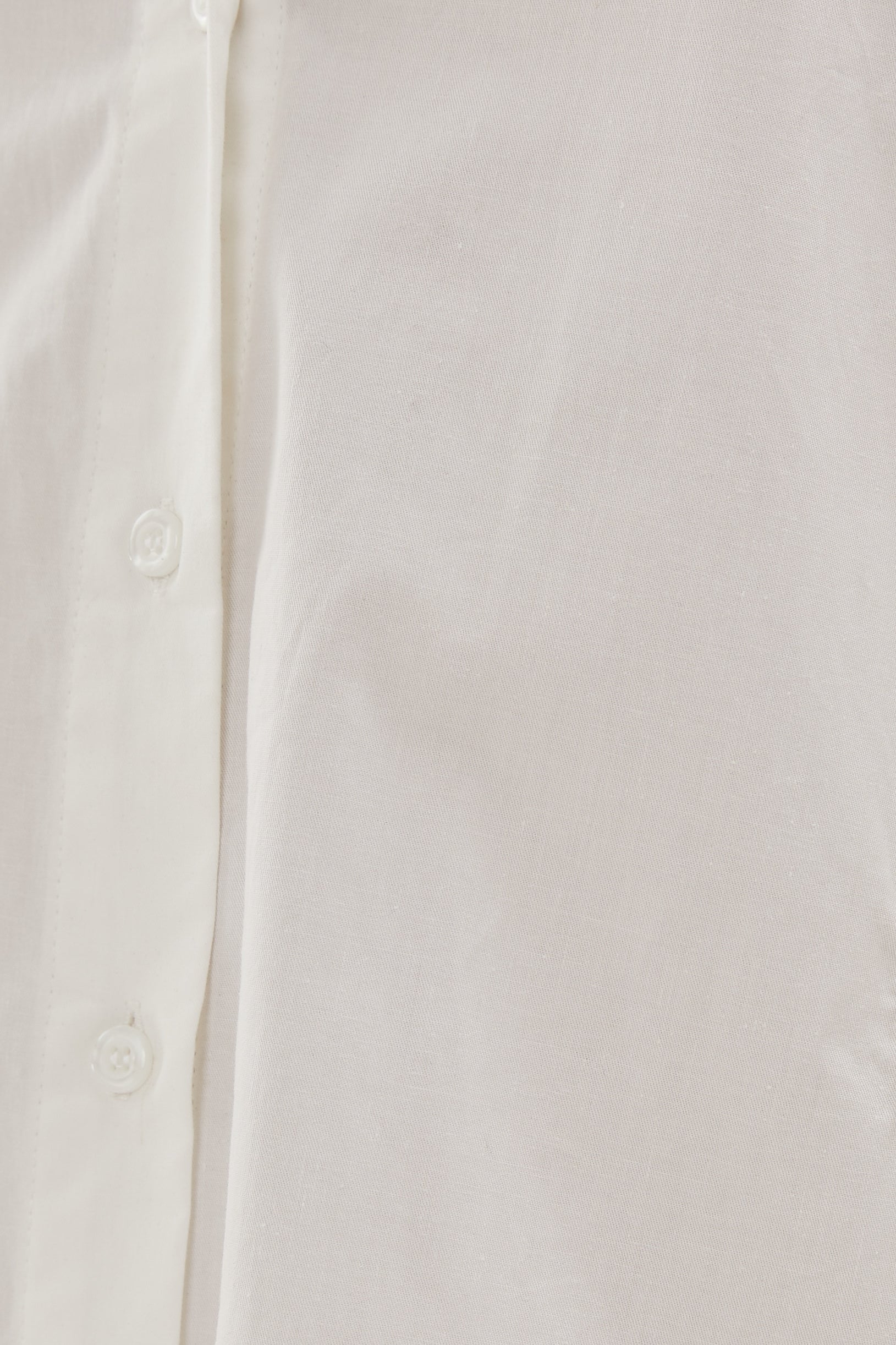 Cotton Shirt Dress in White