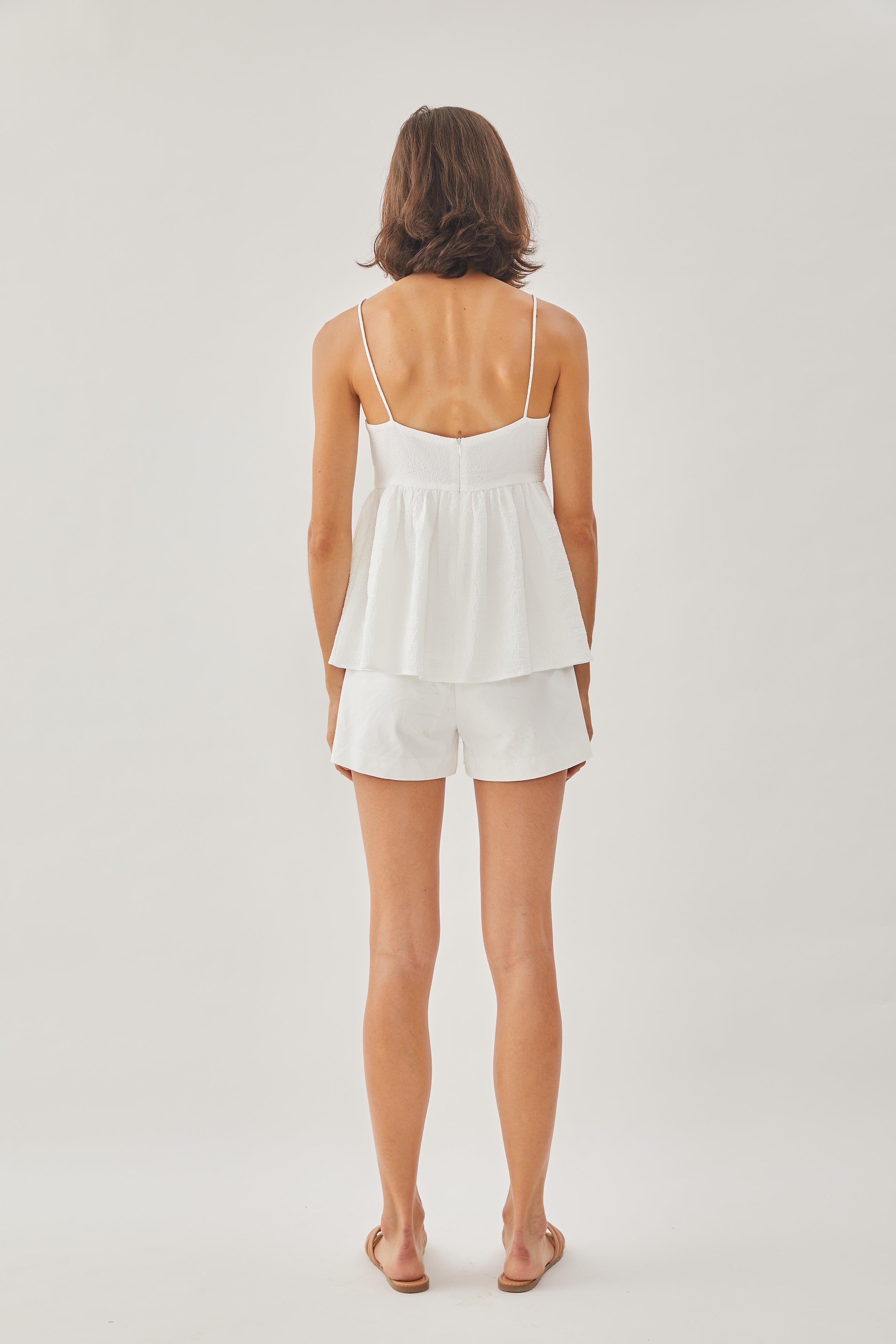 Textured Cami Top in White