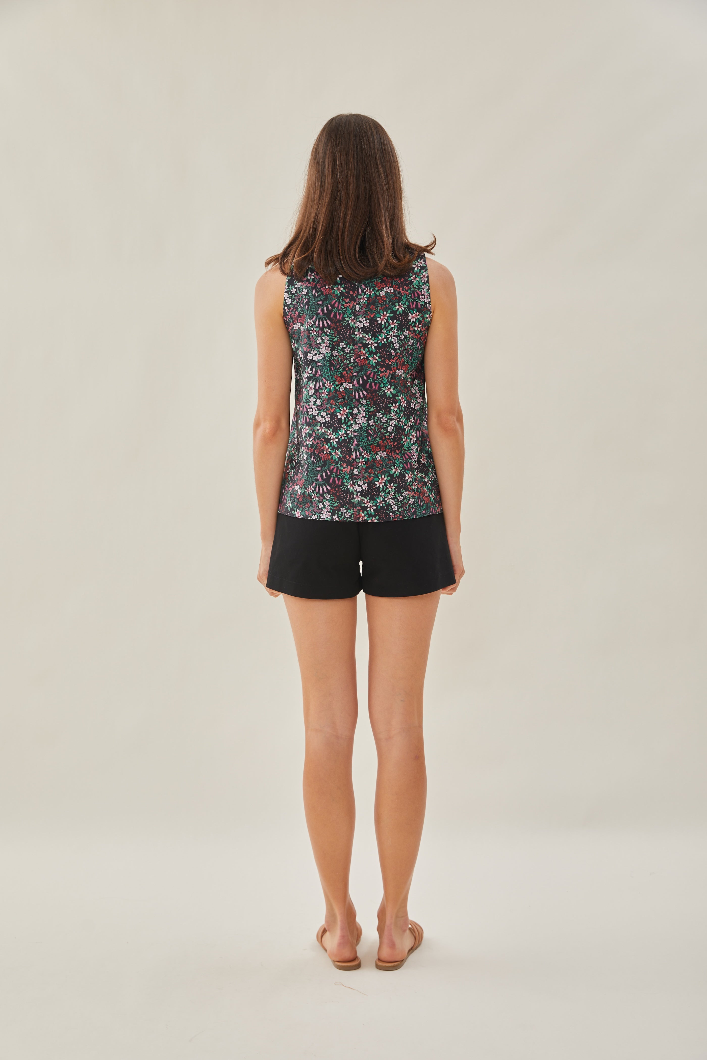 V-Neck Sleeveless Top in Wild