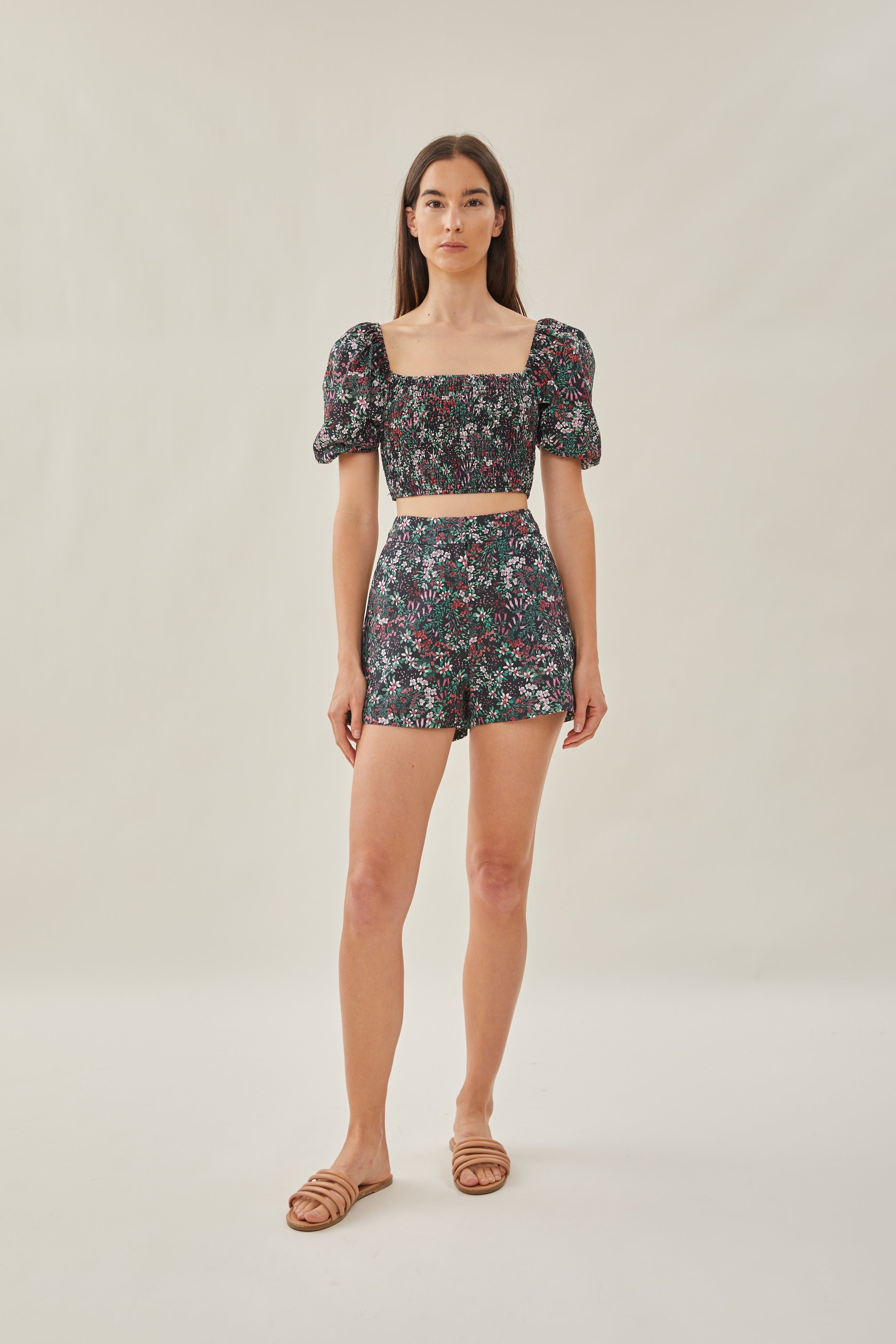 High Waisted Shorts in Wild