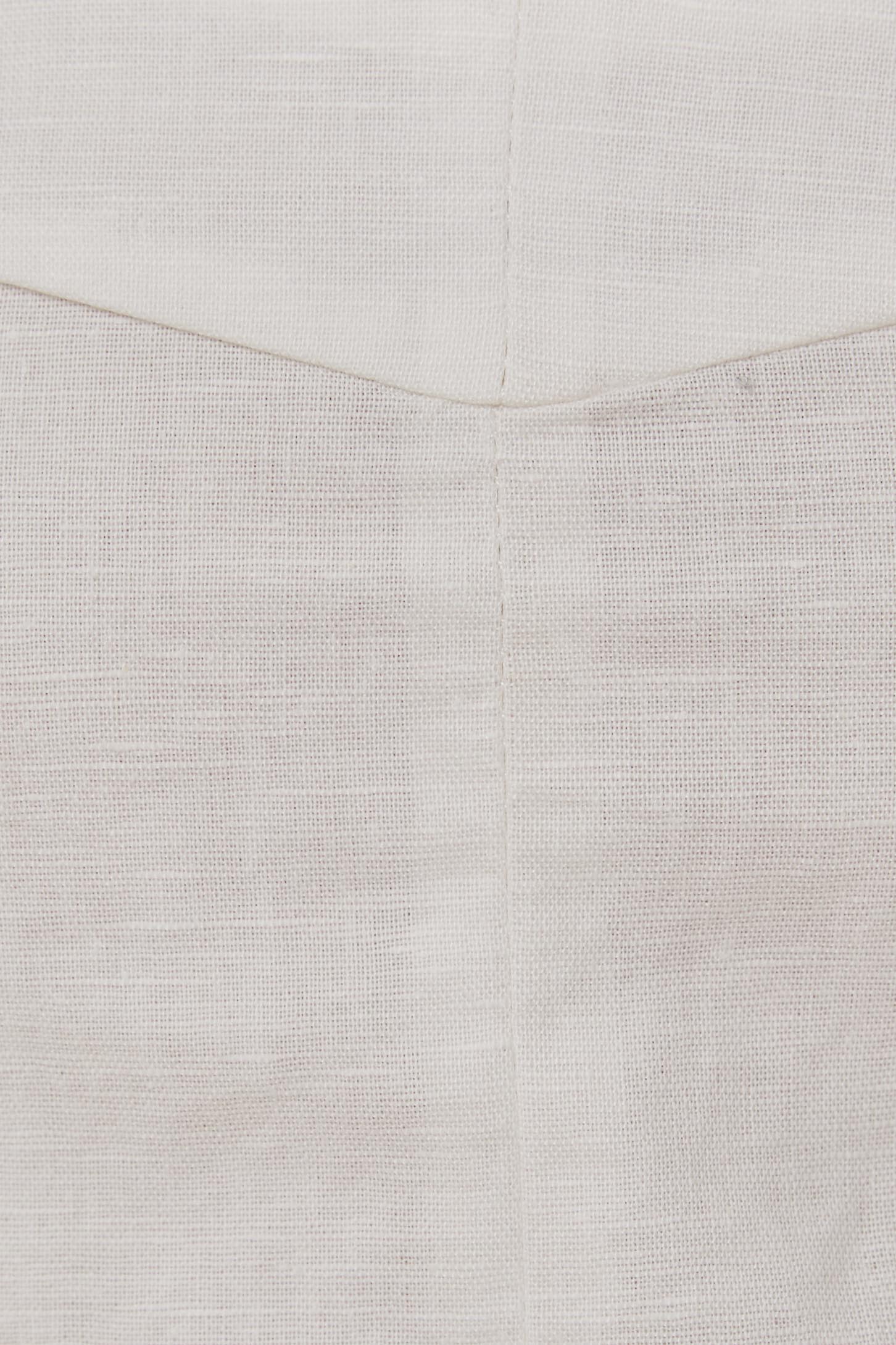Bustier Cropped Tank in White
