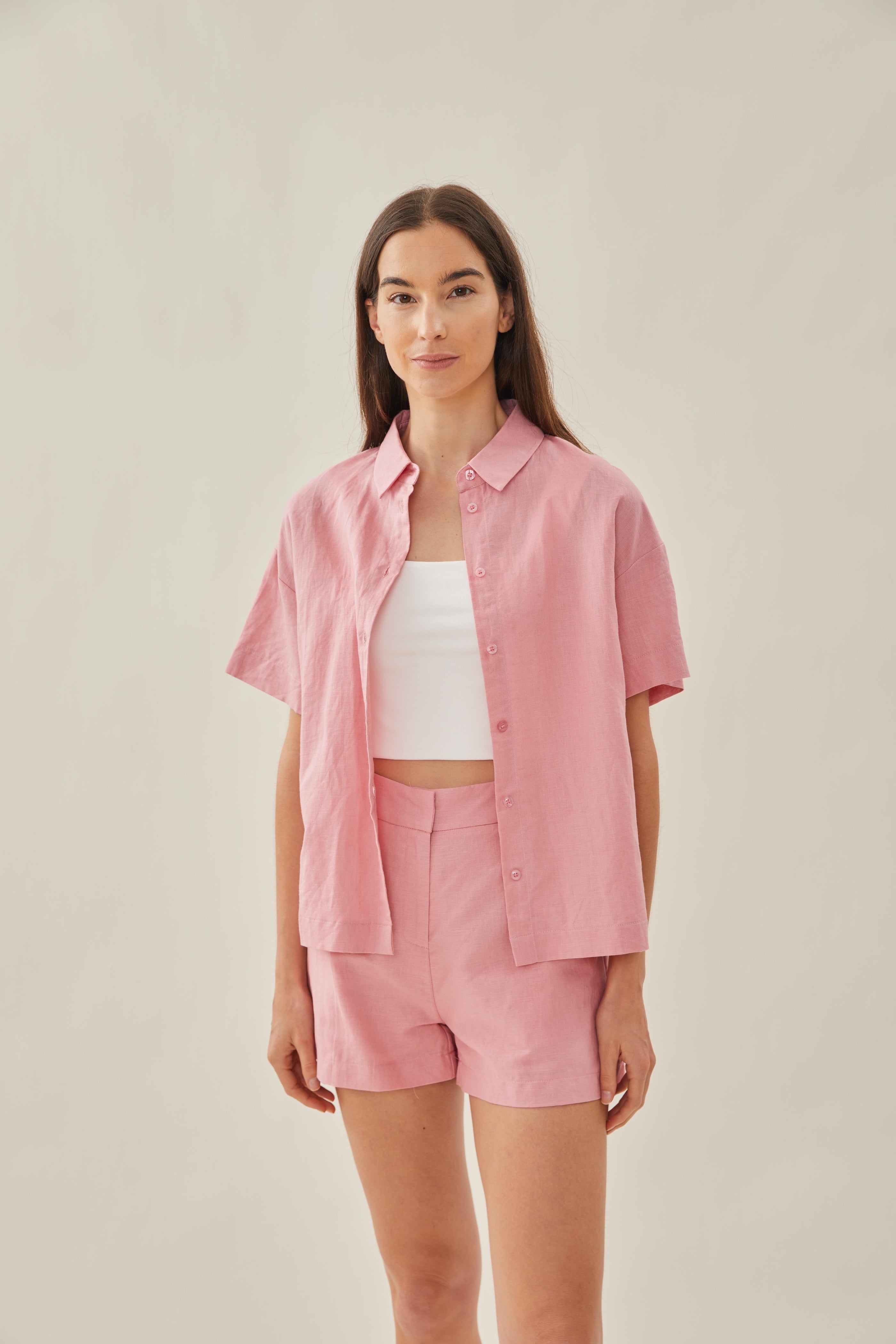 Collared Shirt in Pink