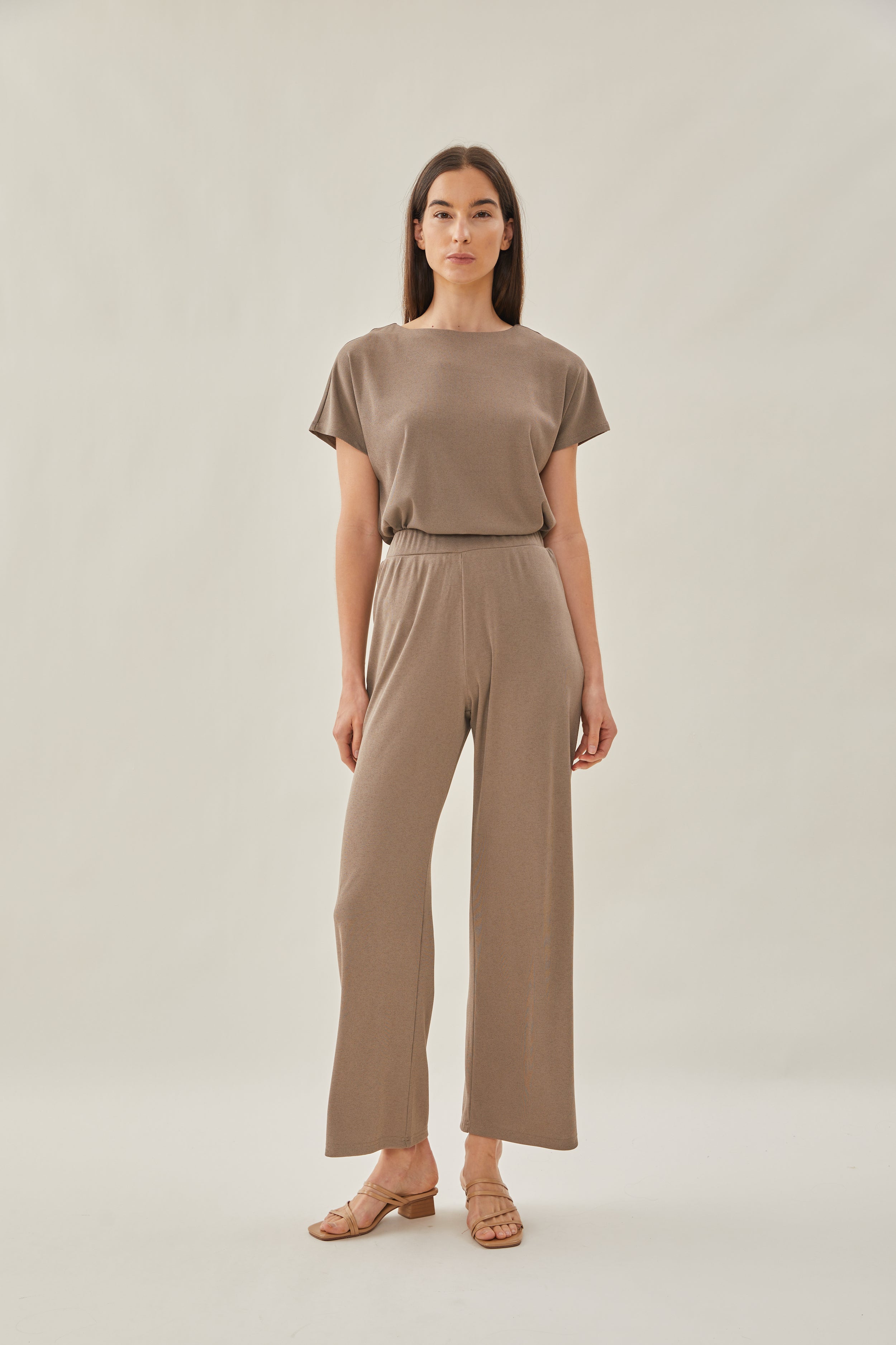 Classic Relaxed Pants in Taupe