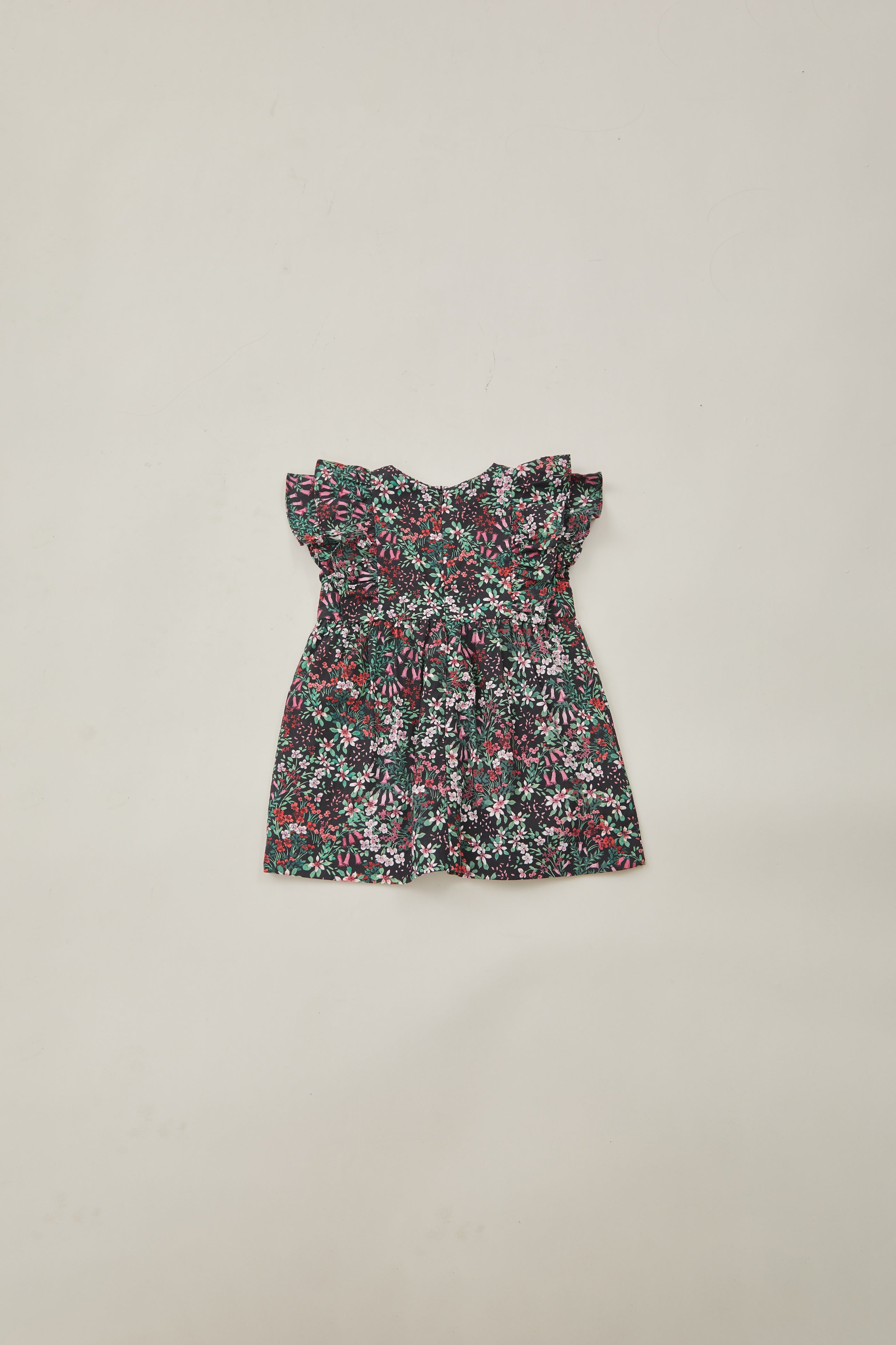 Mini Flutter Sleeved Dress in Wild