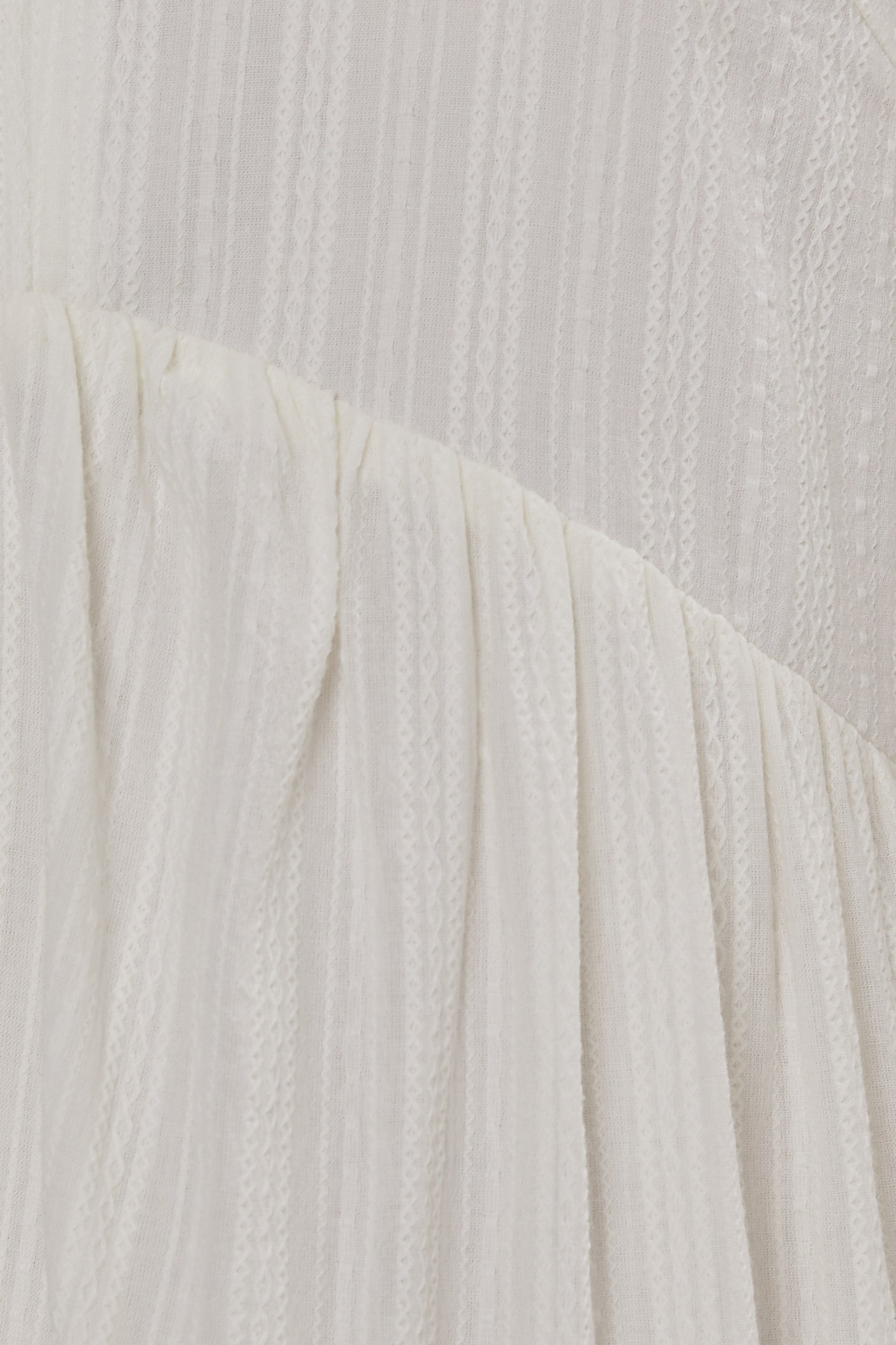 Embroidered Midi Dress in White