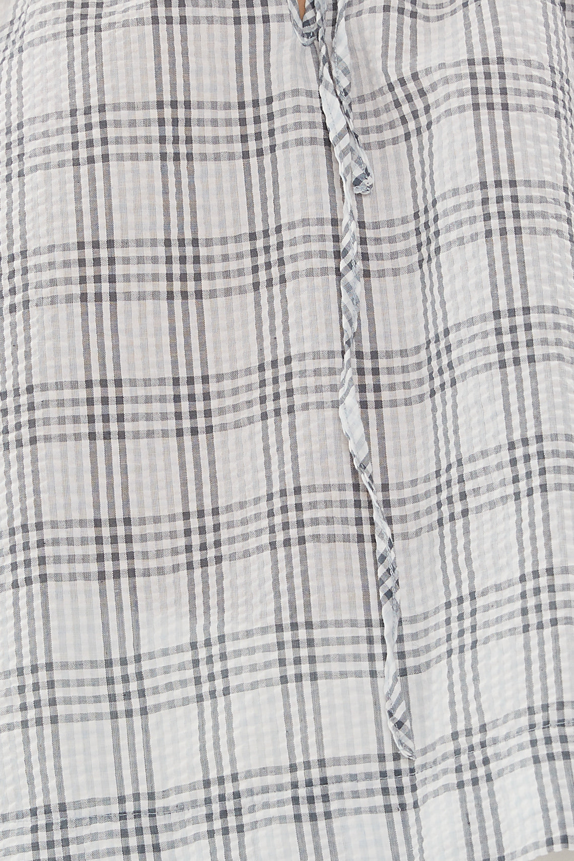Cotton Seersucker Blouse in Mist