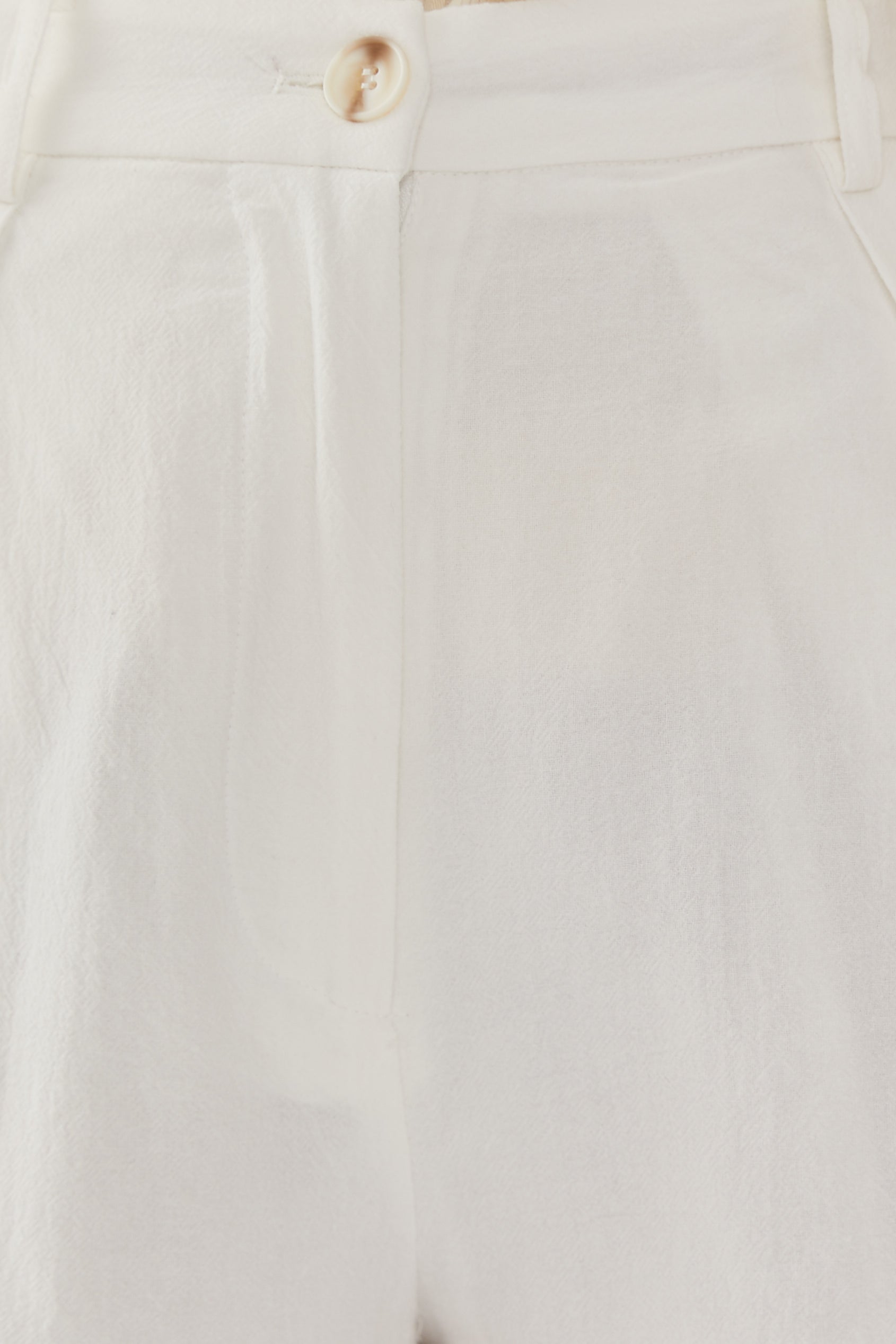 Boxy Long Shorts in White