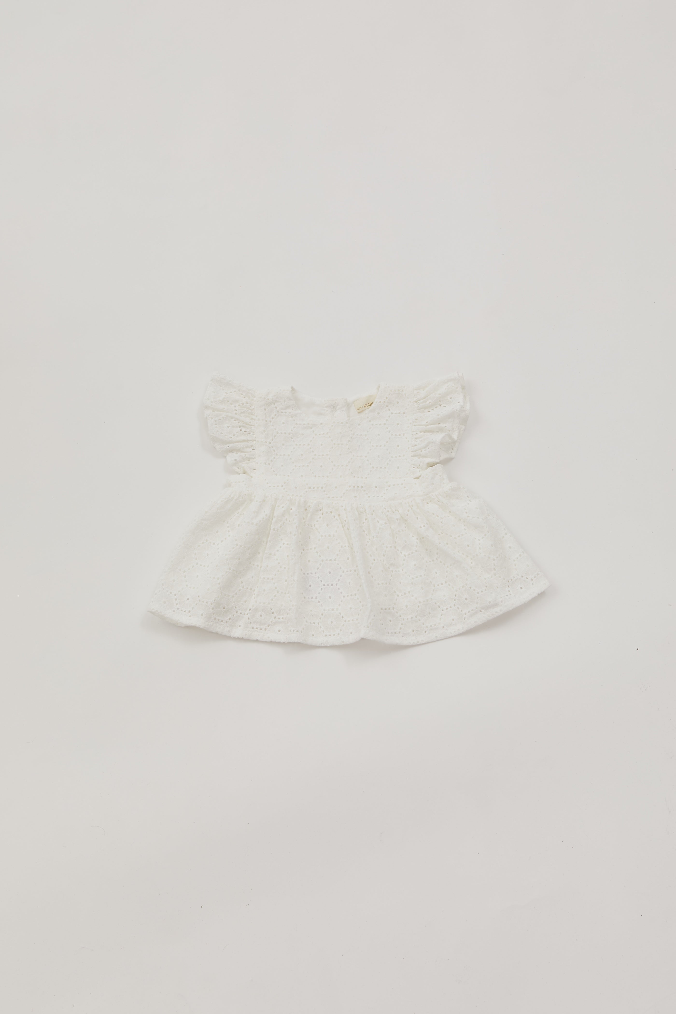 Mini Cotton Crochet Top in White
