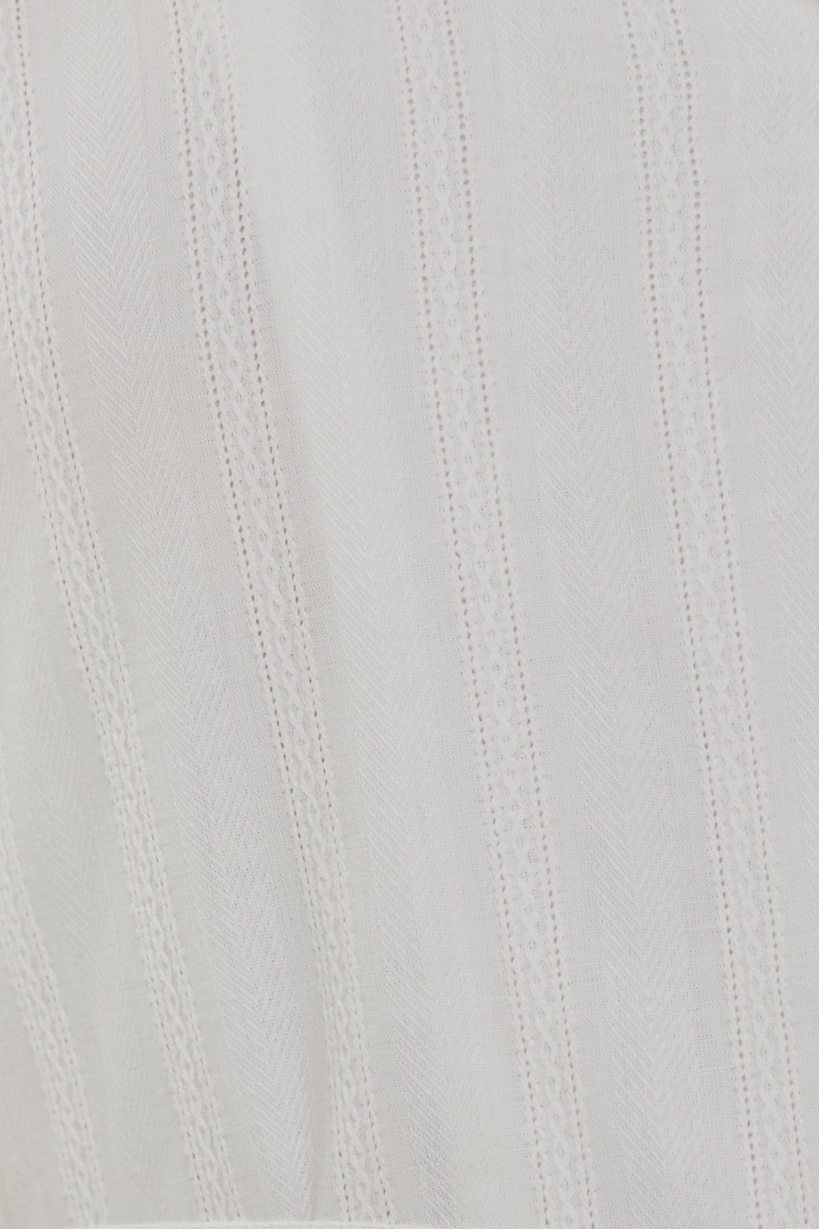 Collared Cotton Midi Dress in White