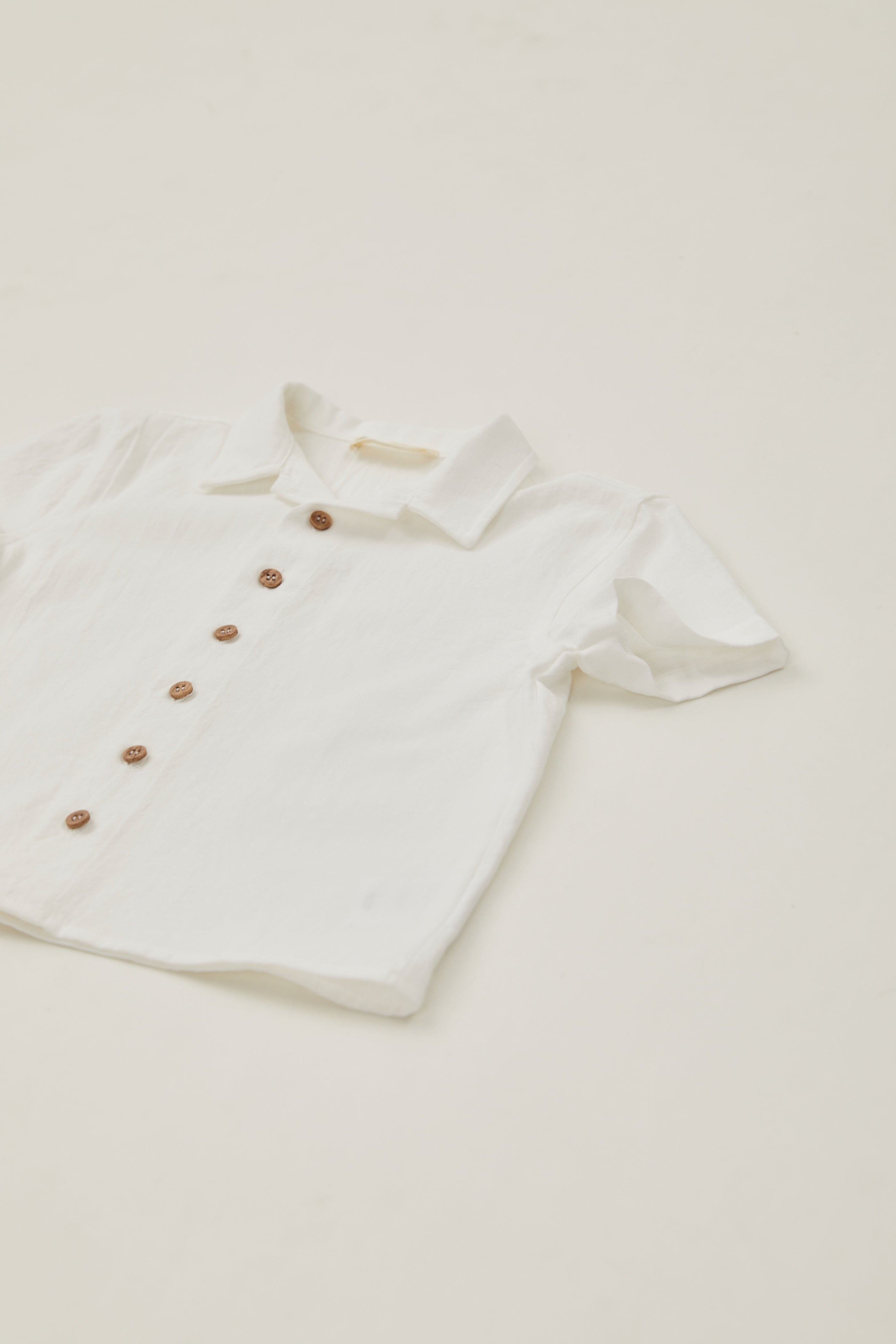 Mini Cotton Shirt in White