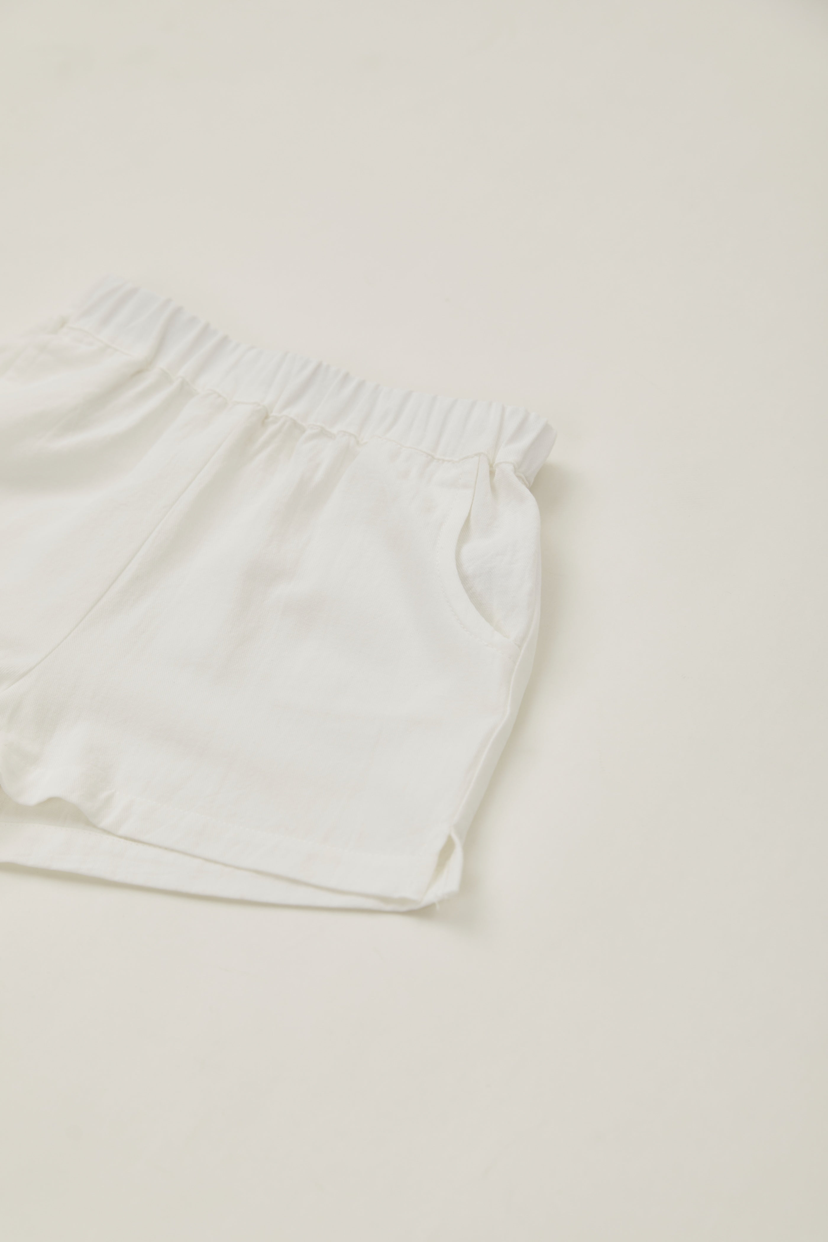 Mini Relaxed Shorts in White