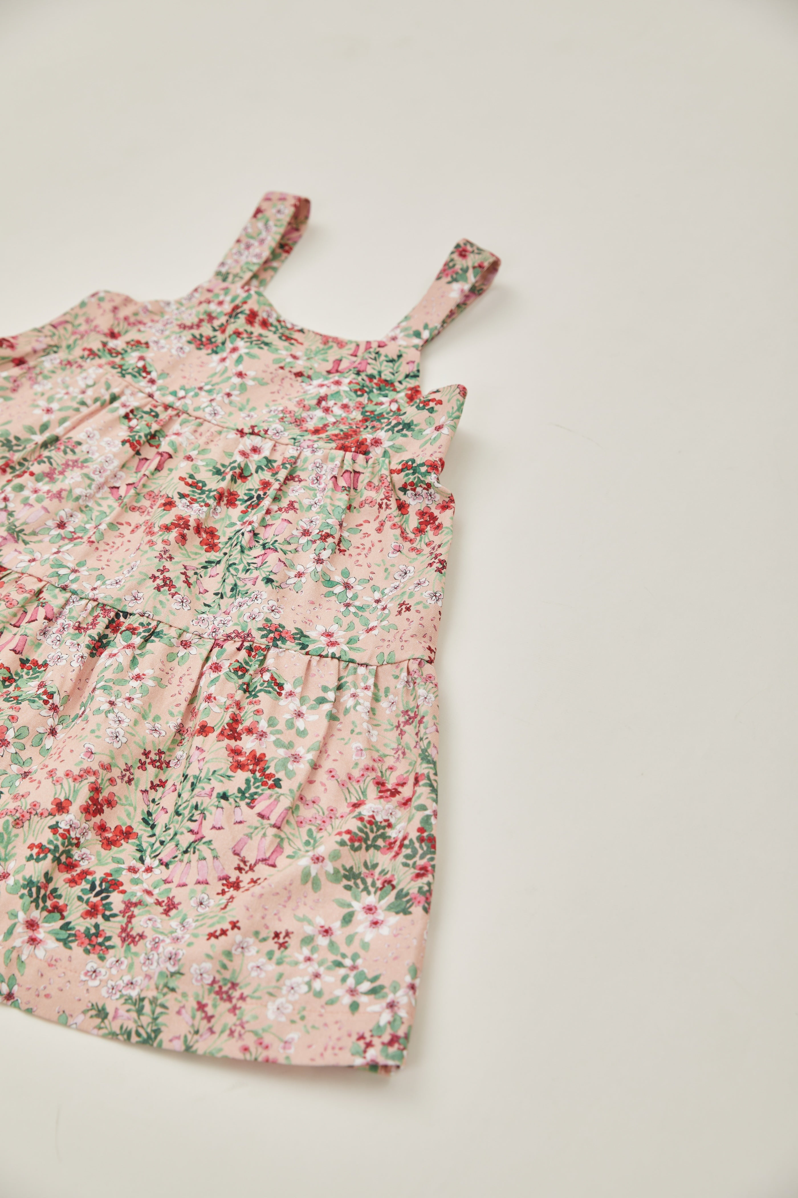 Mini Tiered Dress in Dahlia