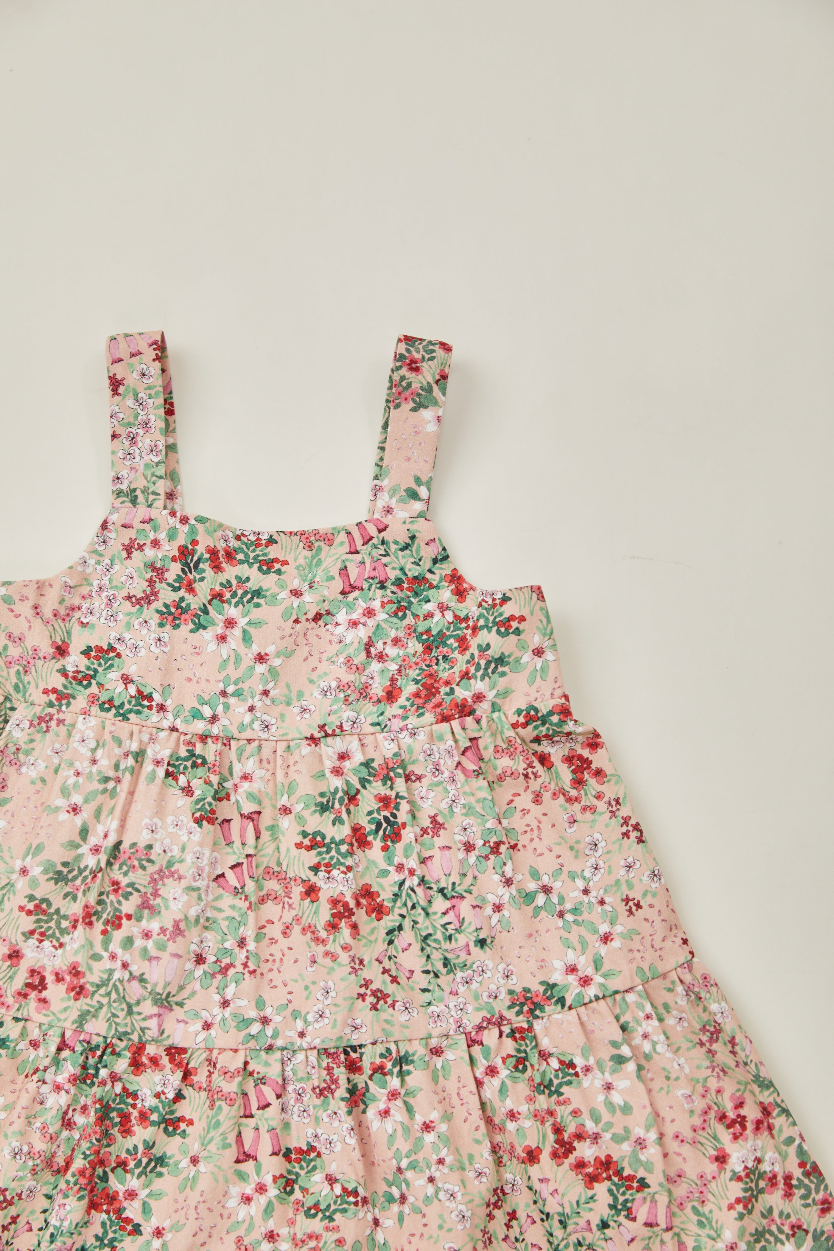 Mini Tiered Dress in Dahlia