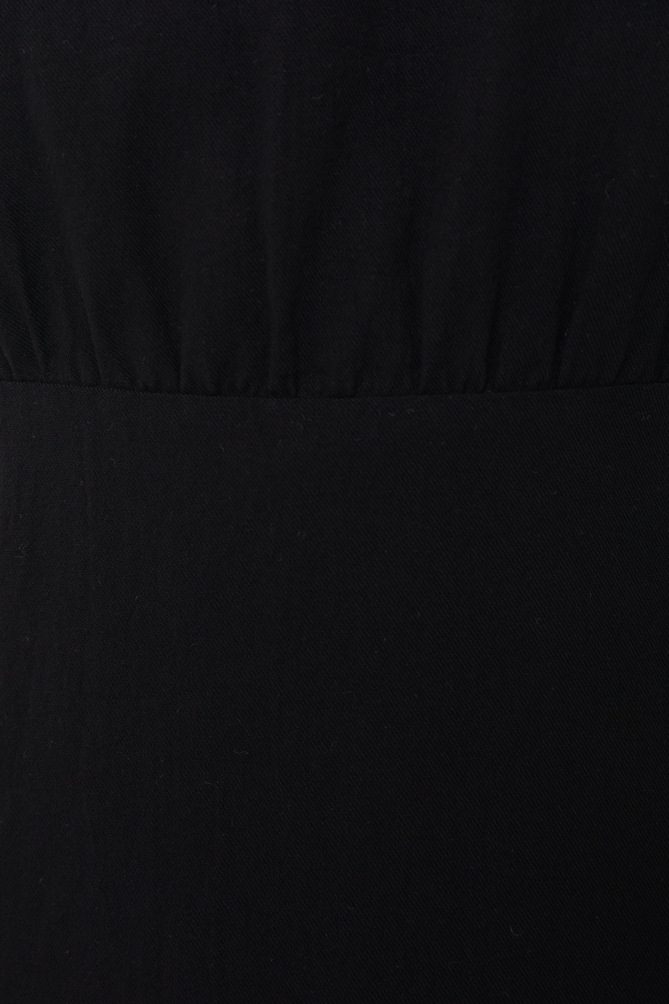 Waisted Midi Dress in Black