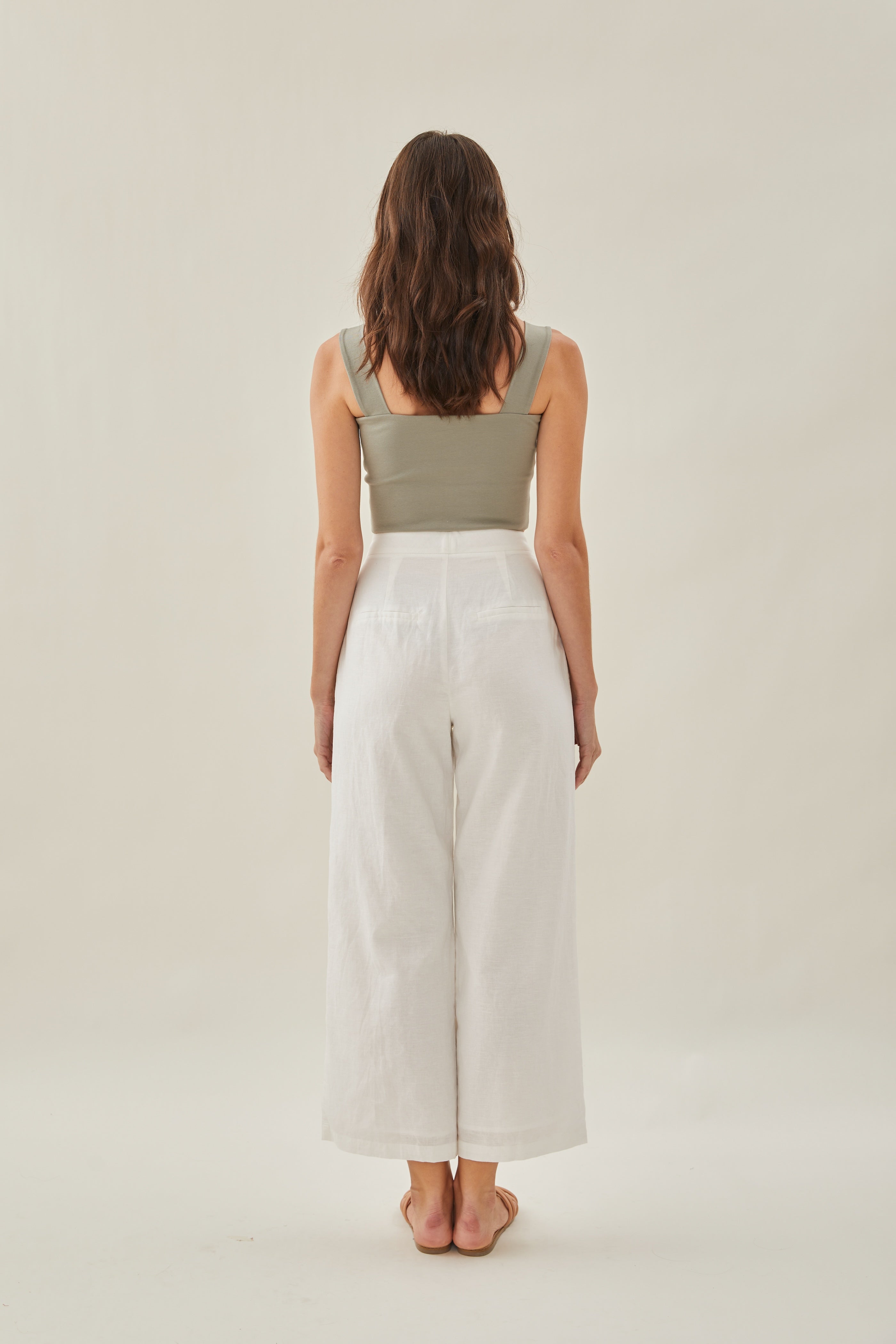 Classic Straight Neck Tank Top in Lush