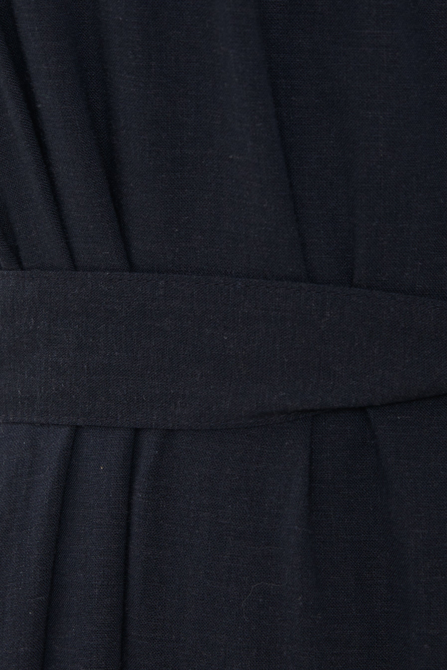 Linen Tent Dress in Dark Navy