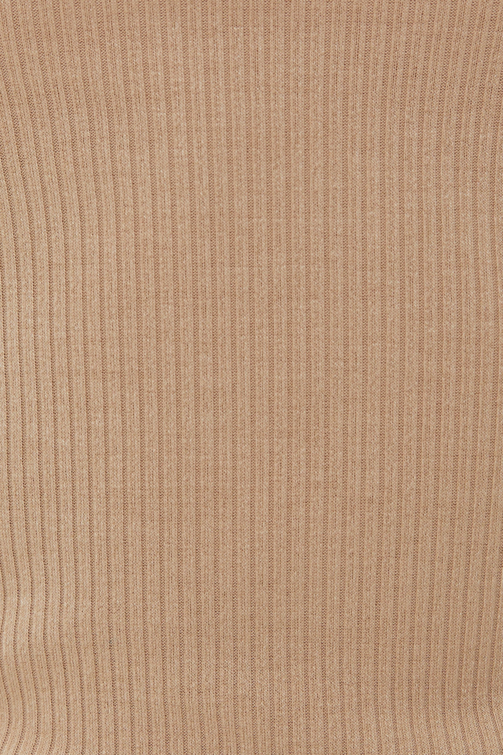 Square Neck Tank Top In Beige