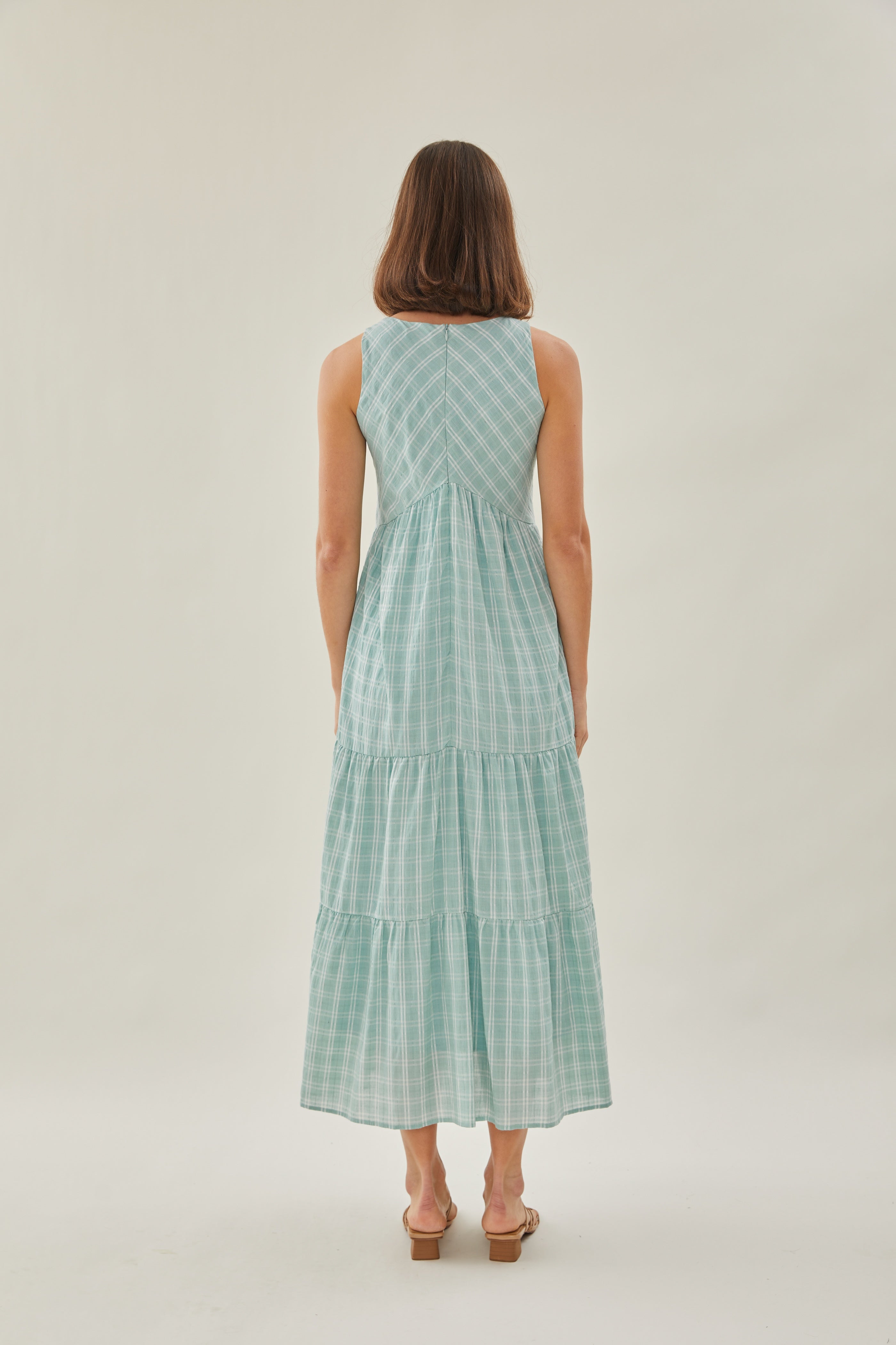 Tiered Maxi Sundress in Frost