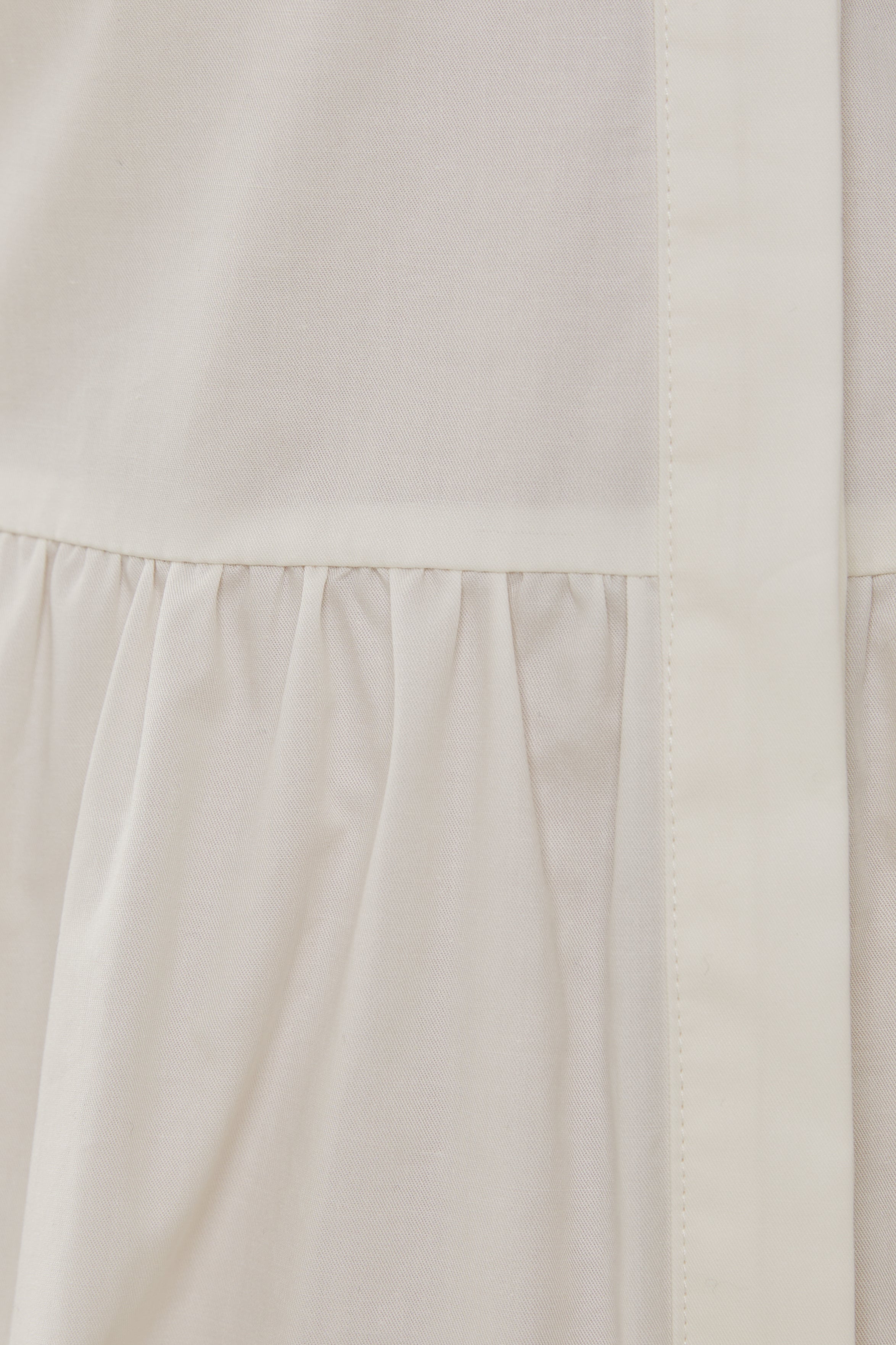 Midi Shirt Dress in White