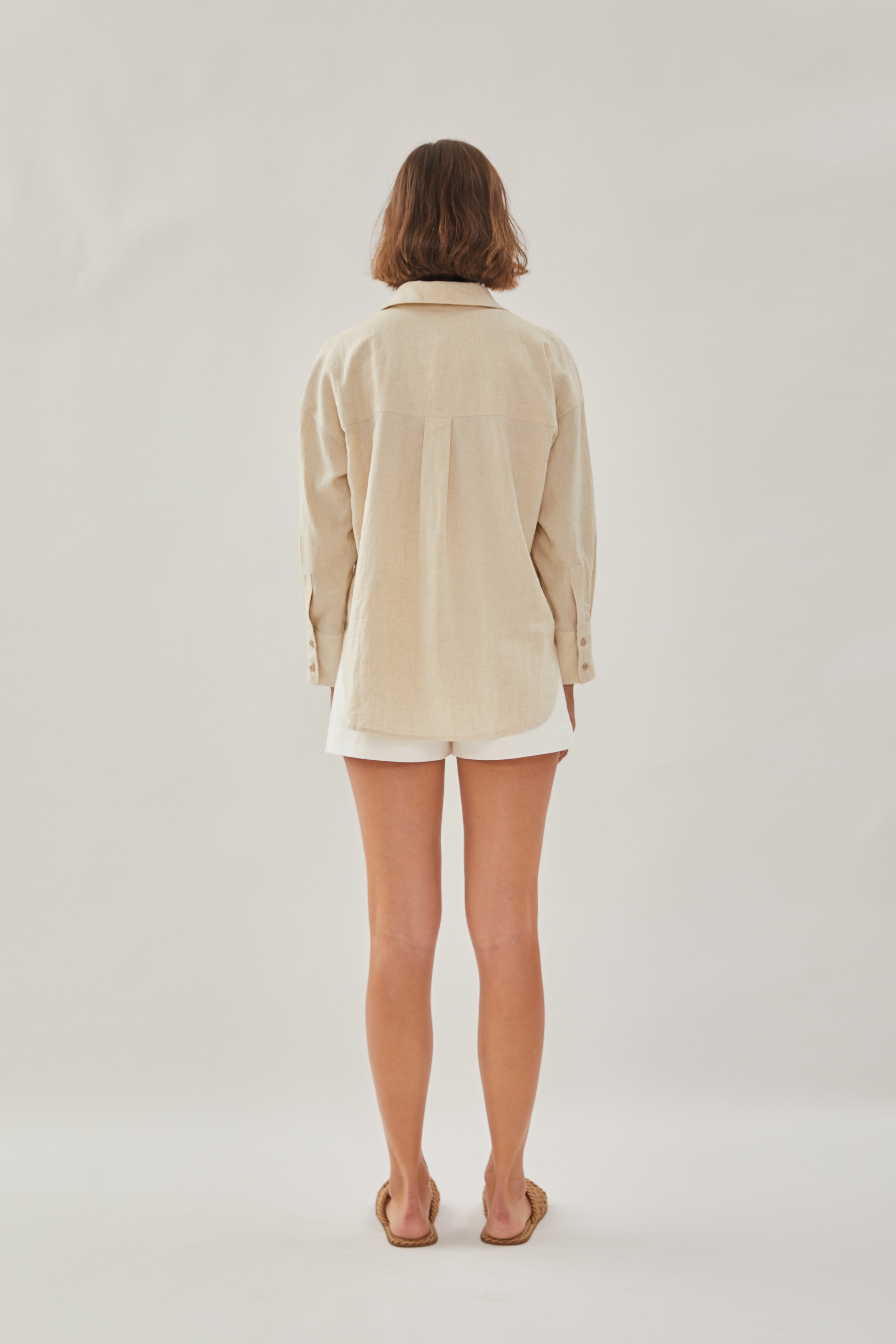 Classic Linen Shirt in Natural