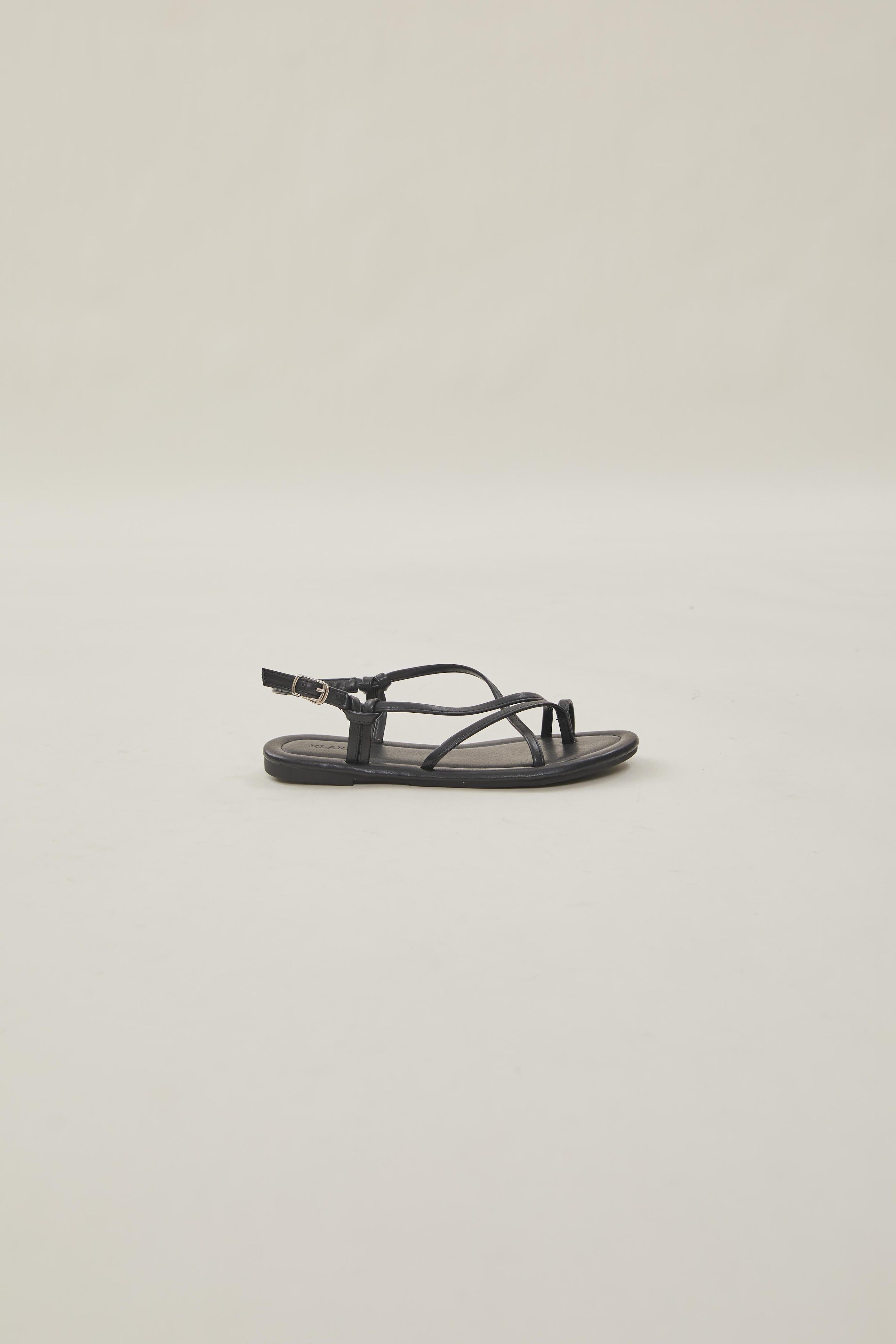 Blake Loop Sandals in Black