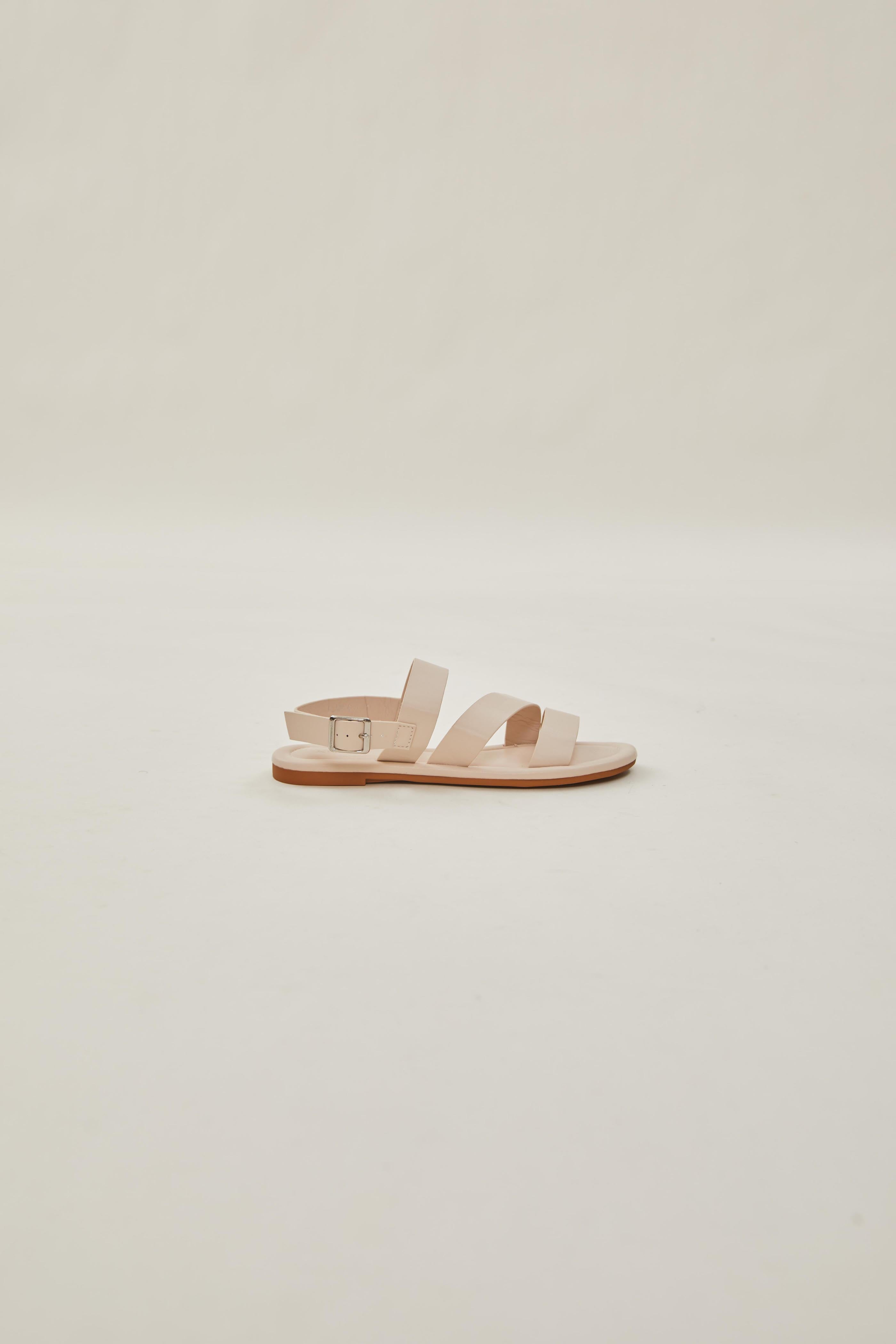 Rye Wide Strap Sandals in Cream