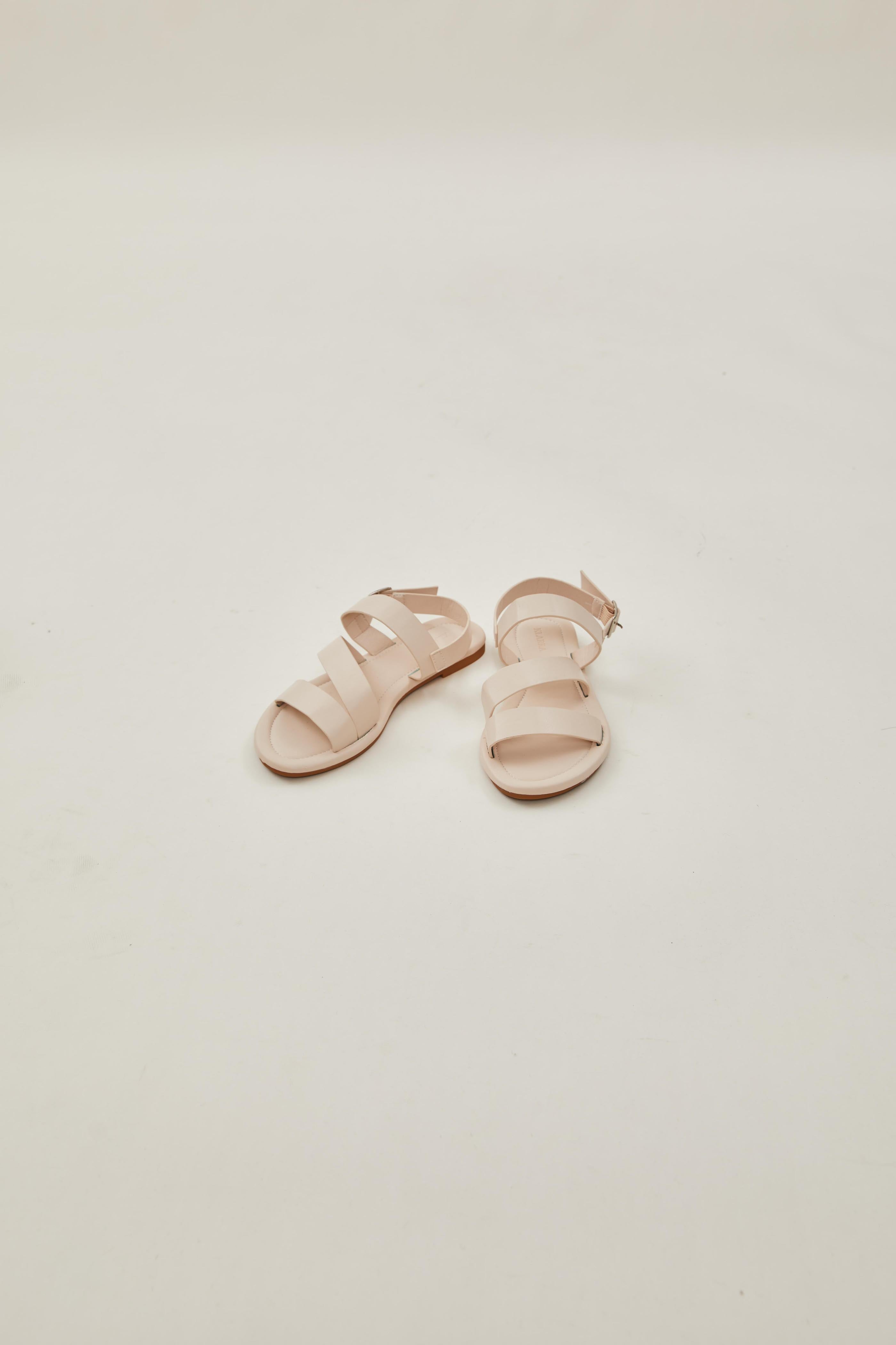 Rye Wide Strap Sandals in Cream