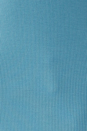 Curved Rib Tank in Stone Blue