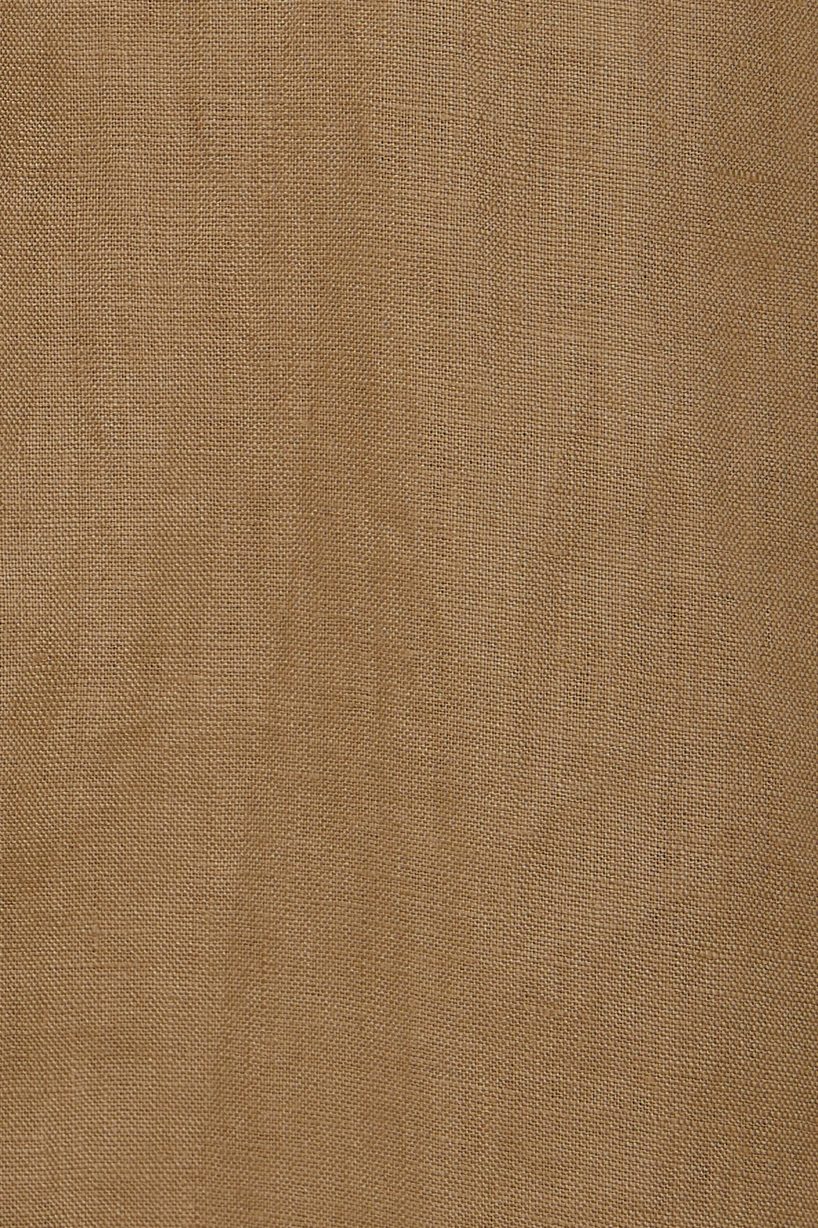 Linen Shirt Dress in Brown