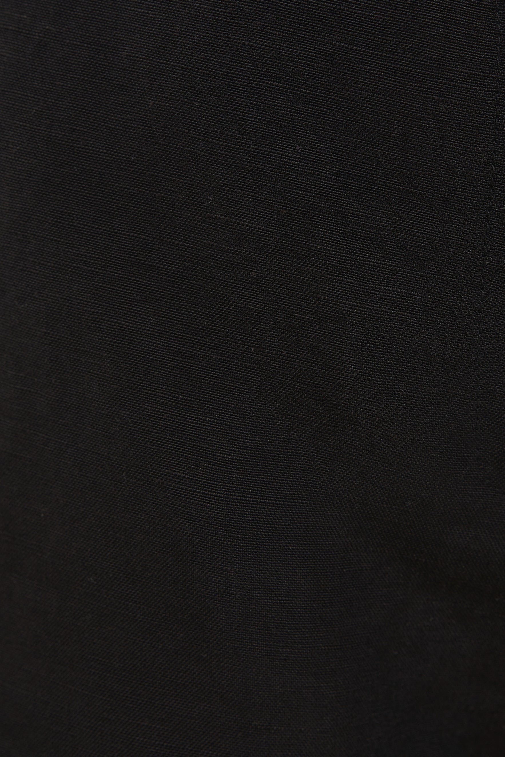 Relaxed Linen Shorts in Black