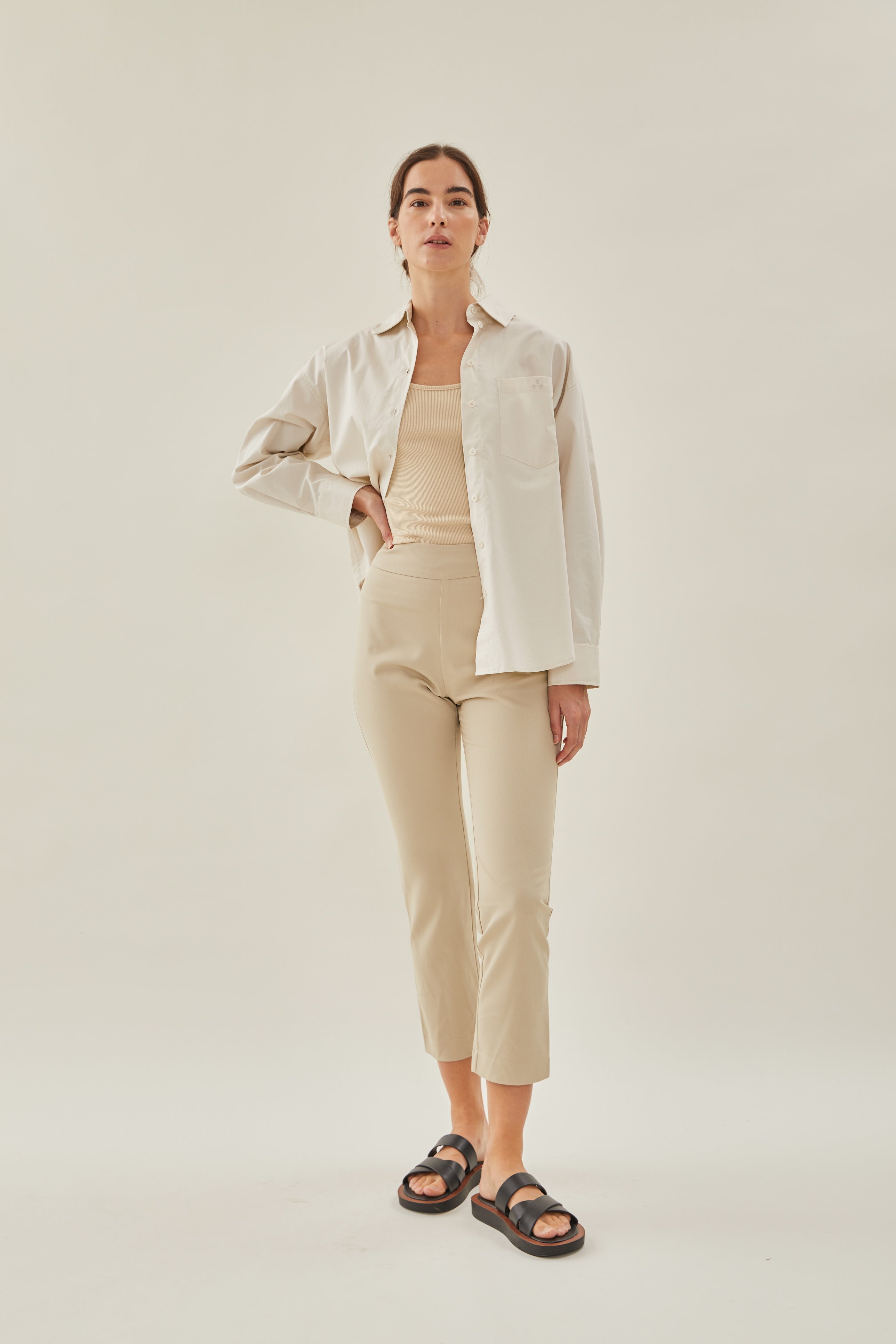 Tailored Trousers in Sand