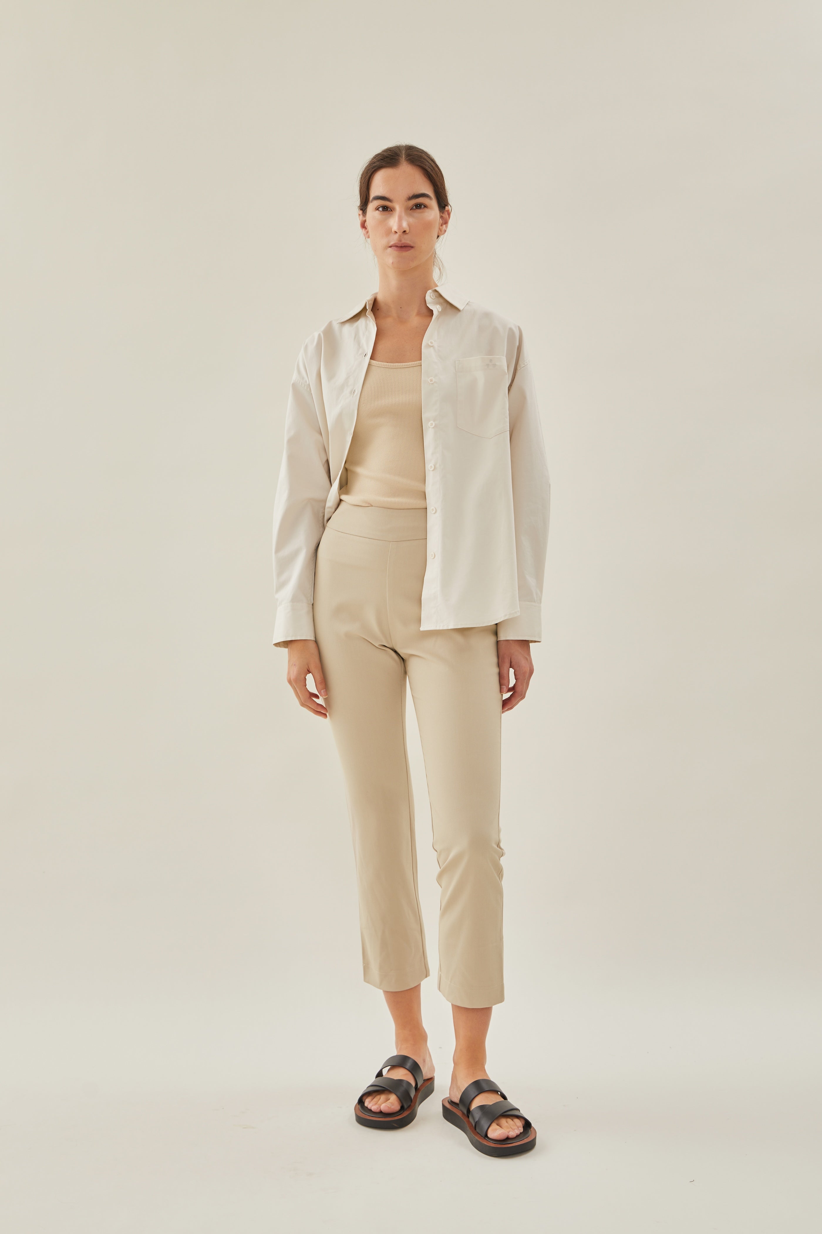 Tailored Trousers in Sand