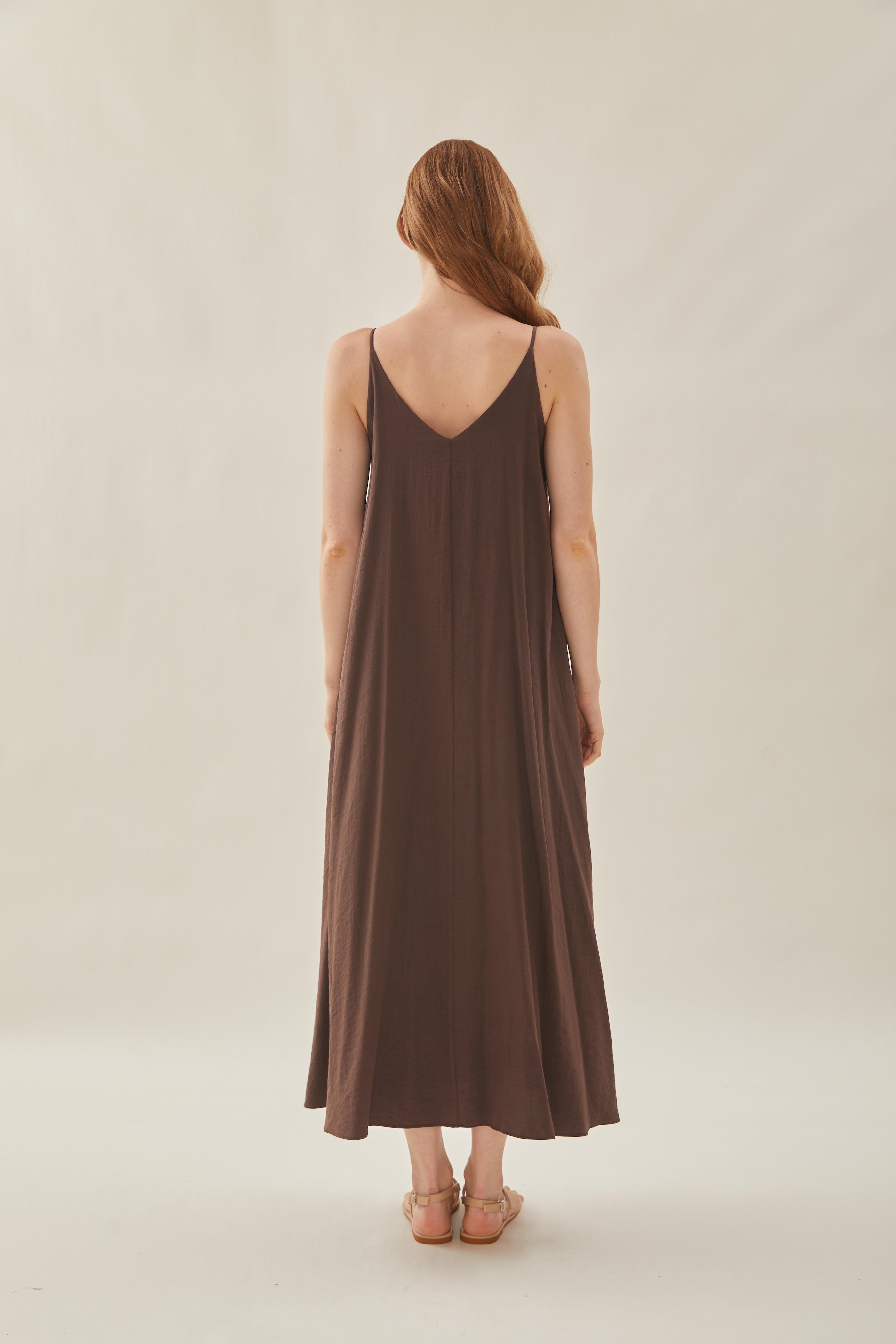 Flare Maxi Dress in Soil